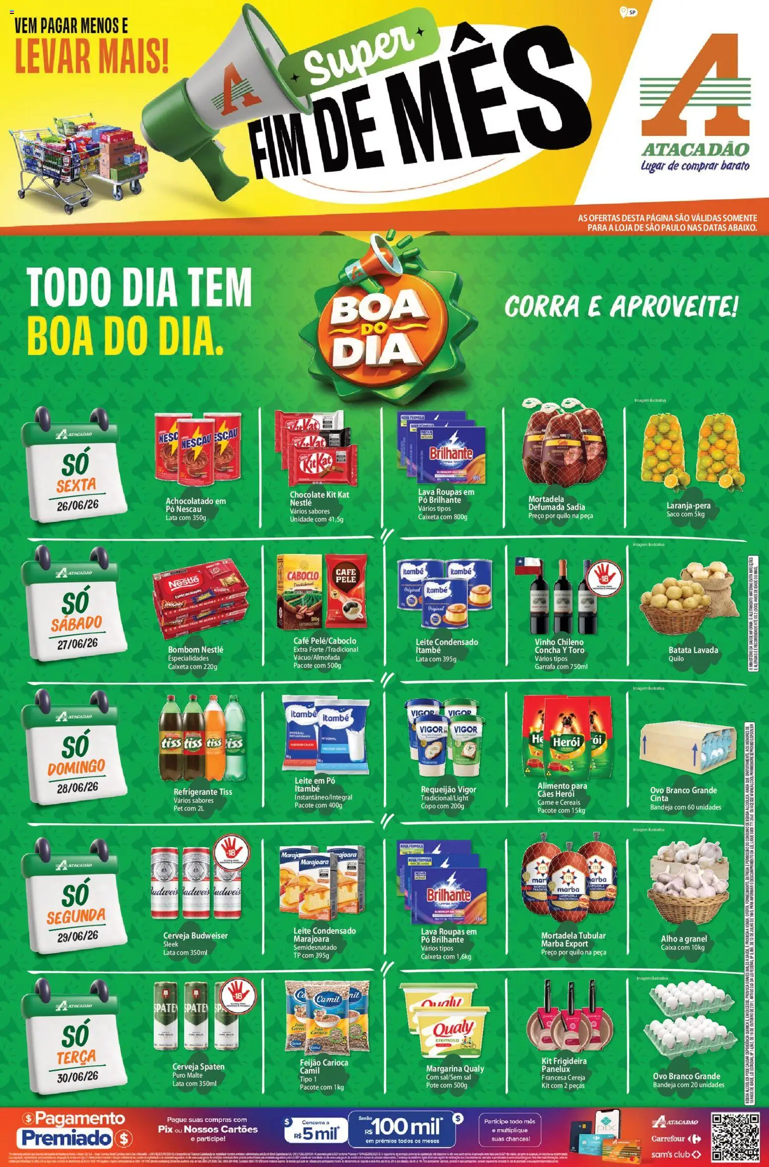 Pré-Visualização do folheto "Atacadão ofertas - SP" da loja Atacadão válido a partir de 26/06/2026