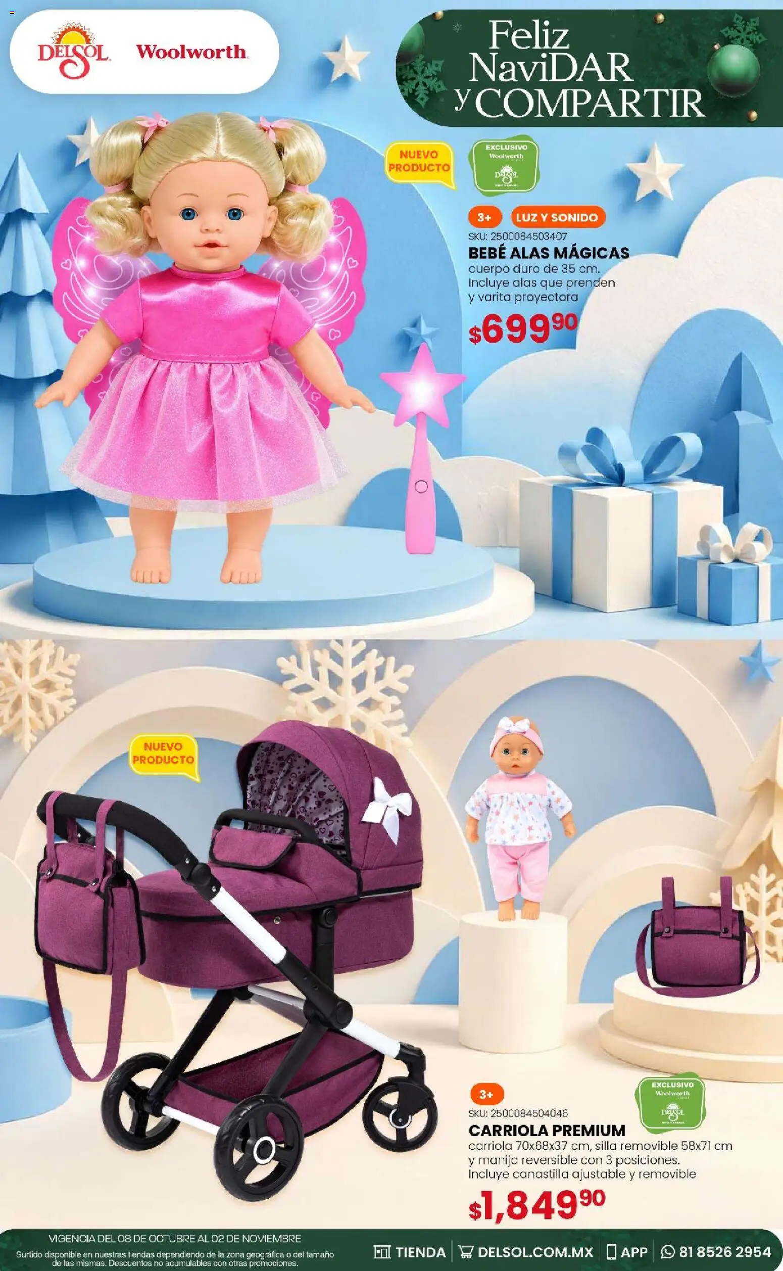 Vista previa las ofertas de la tienda Del Sol y Woolworth - Del Sol y Woolworth - Feliz NaviDar y Compartir desde el 08/10/2026 