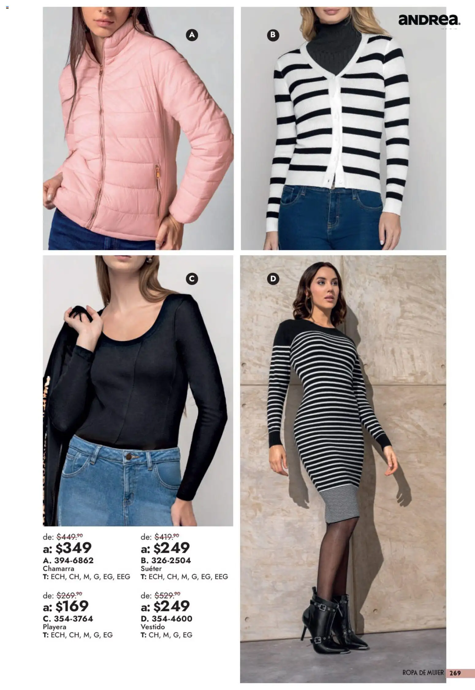 Vista previa las ofertas de la tienda Andrea - Andrea catálogo Outlet desde el 13/09/2026 
