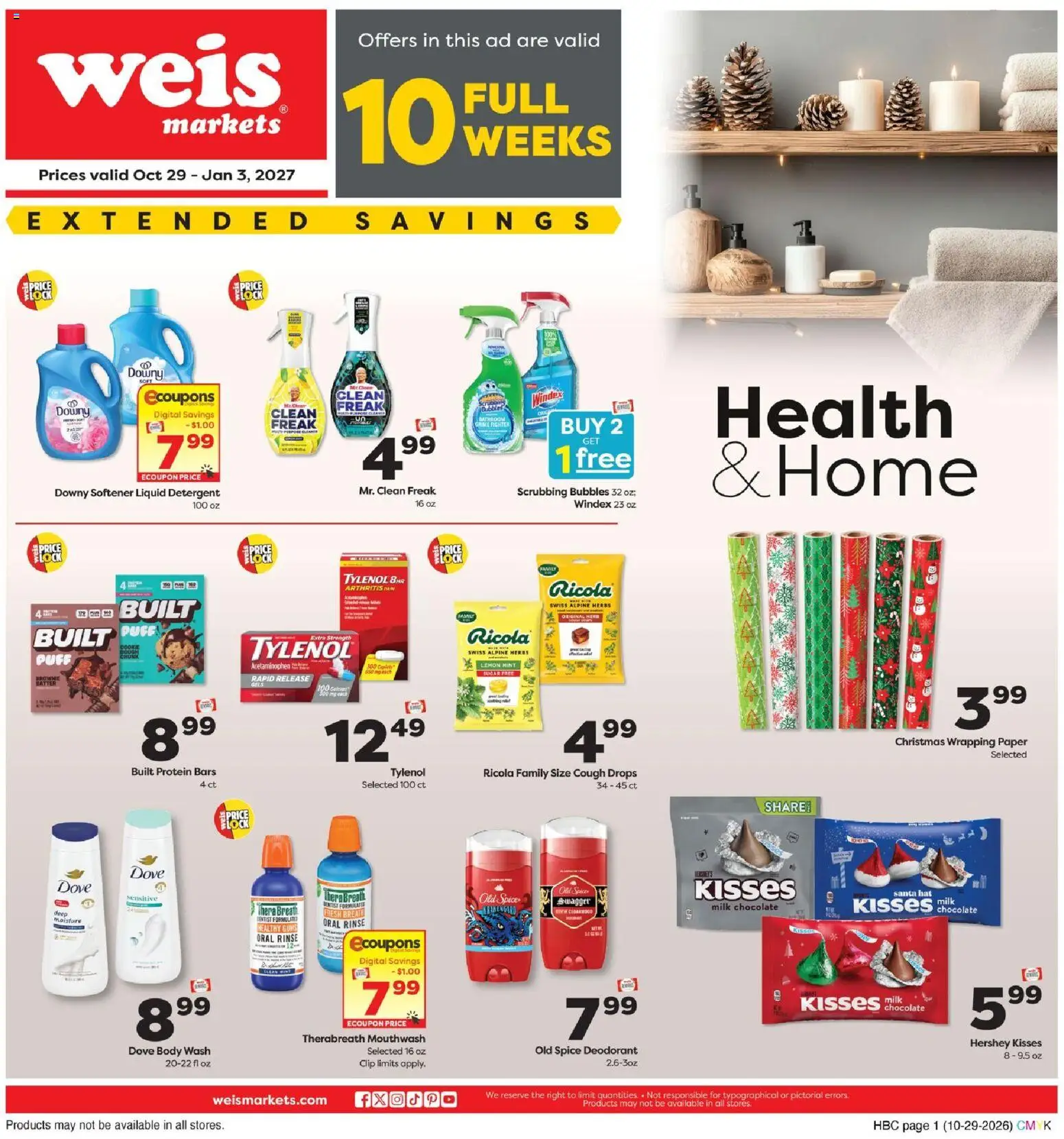 Ad Preview of Weis Weis Health & Home from 10/29/2026