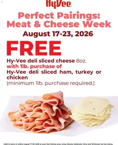 Ad Preview of HyVee HyVee Deli Sale from 08/17/2026
