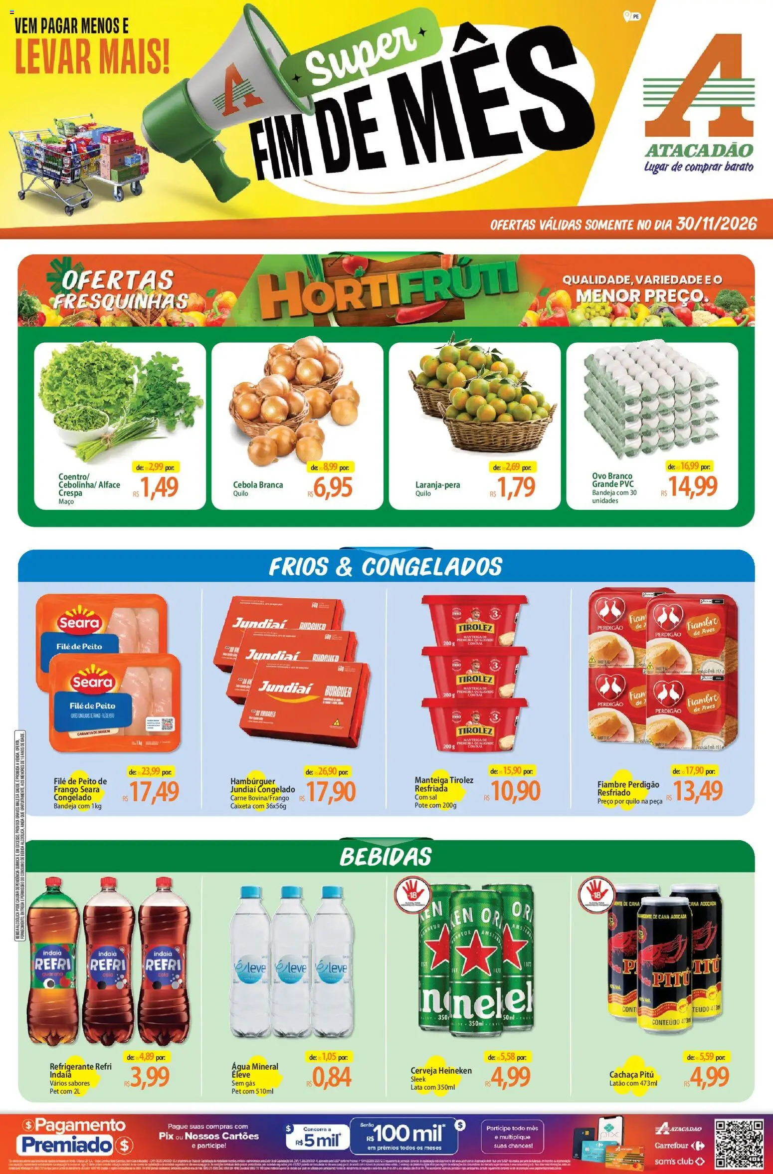Pré-Visualização do folheto "Atacadão ofertas - PE" da loja Atacadão válido a partir de 30/10/2026