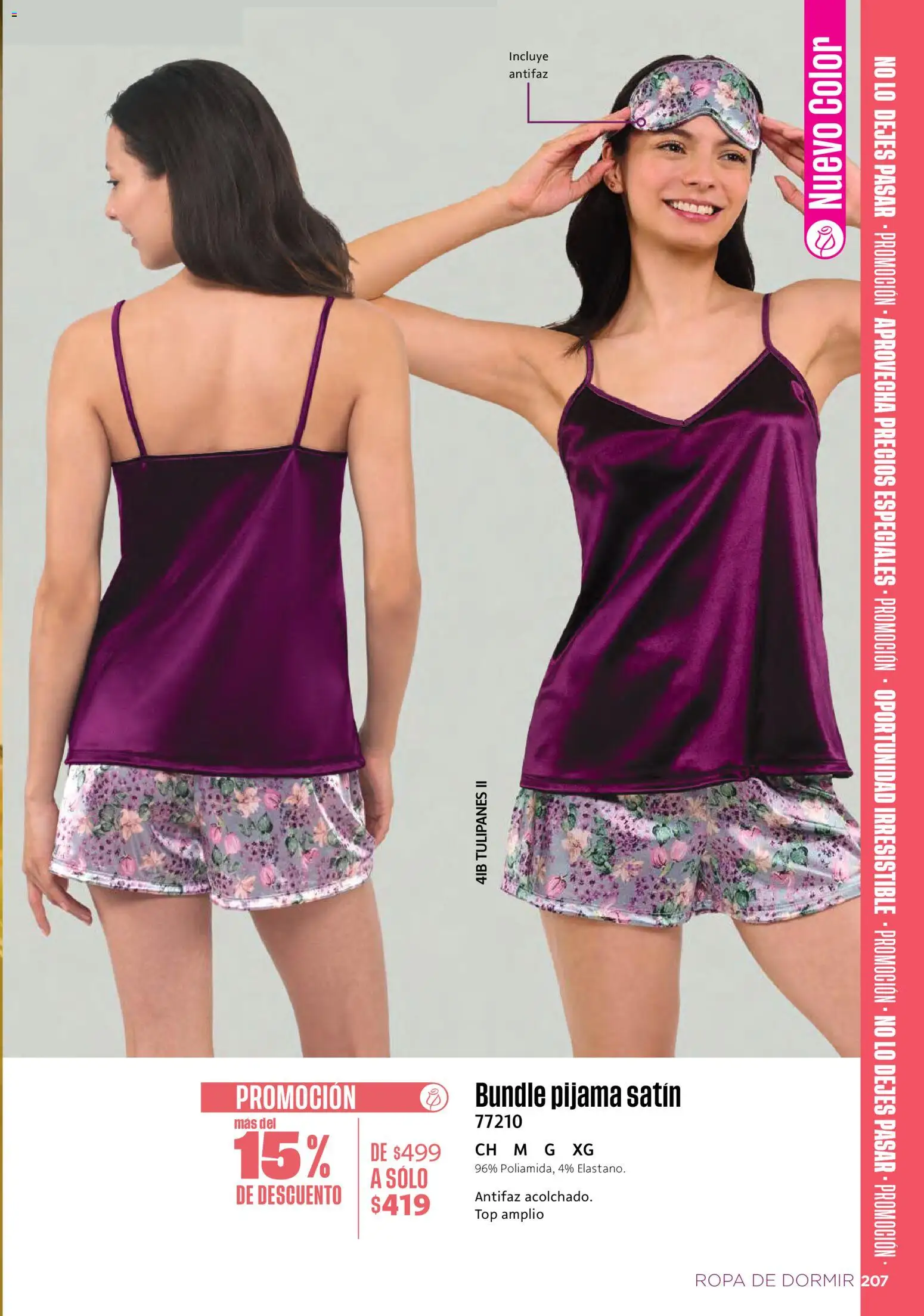 Vista previa las ofertas de la tienda Ilusión - Ilusión catálogo Verano desde el 01/05/2026 - Tulipanes, Ropa, Pijama, Top, Antifaz