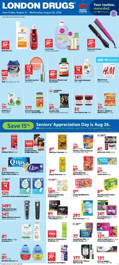 Preview of leaflet London Drugs weekly flyer / circulaire from shop London Drugs is valid from Aug 21, 2026