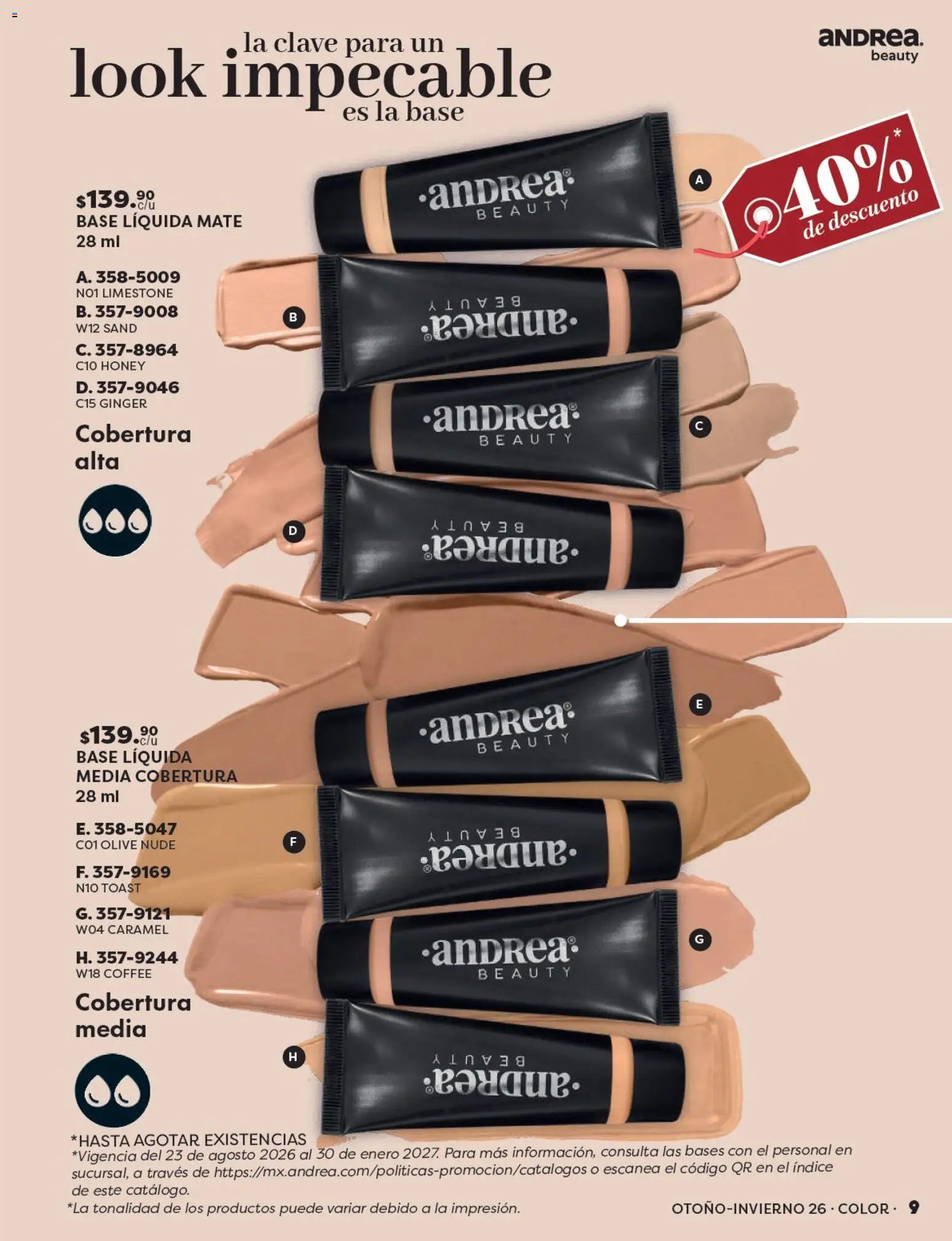 Vista previa las ofertas de la tienda Andrea - Andrea catálogo Beauty desde el 23/08/2026 
