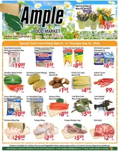 Preview of leaflet Ample Food Market weekly flyer / circulaire from shop Ample Food Market is valid from May 01, 2026