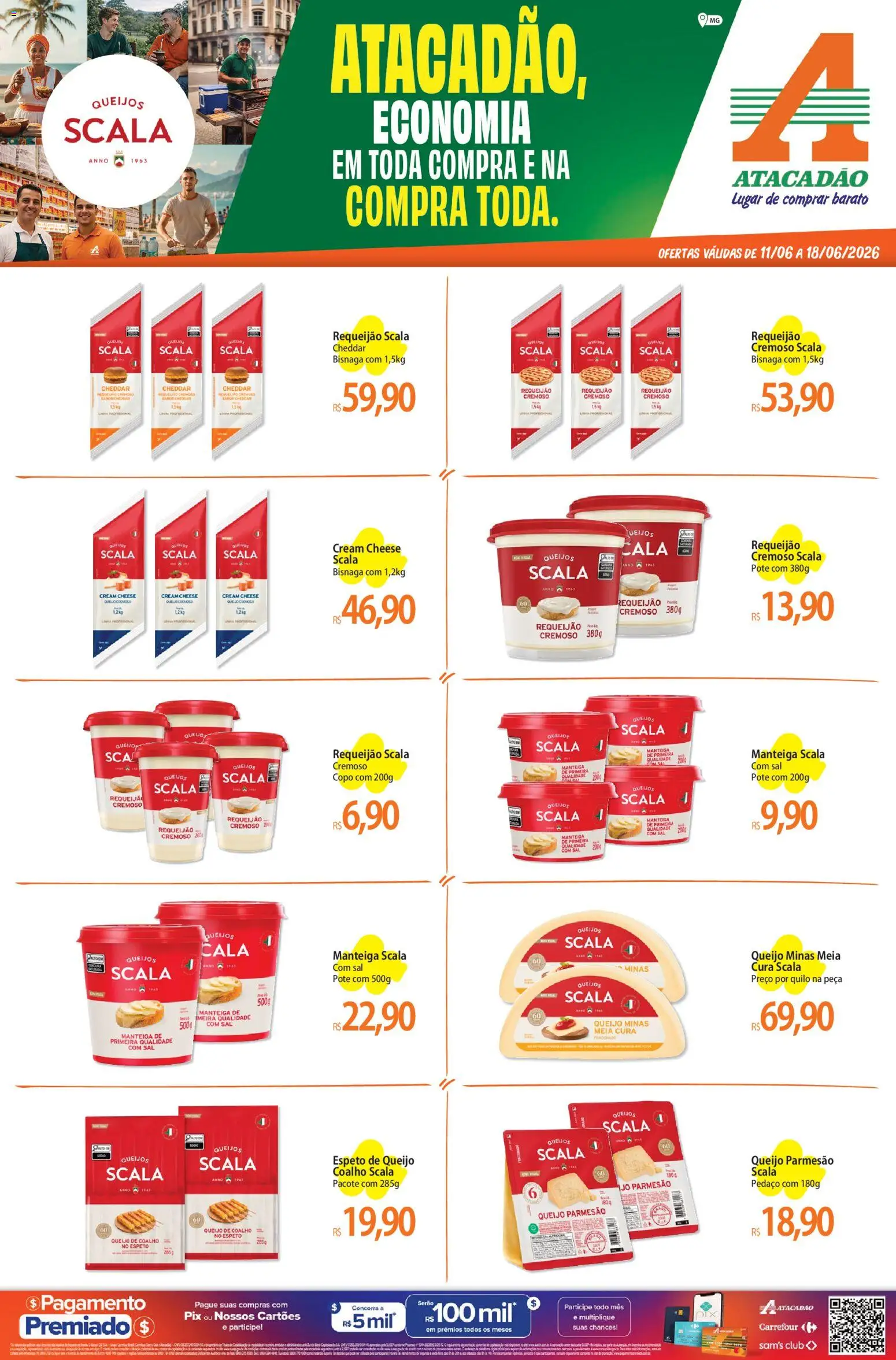 Pré-Visualização do folheto "Atacadão ofertas - MG" da loja Atacadão válido a partir de 11/06/2026