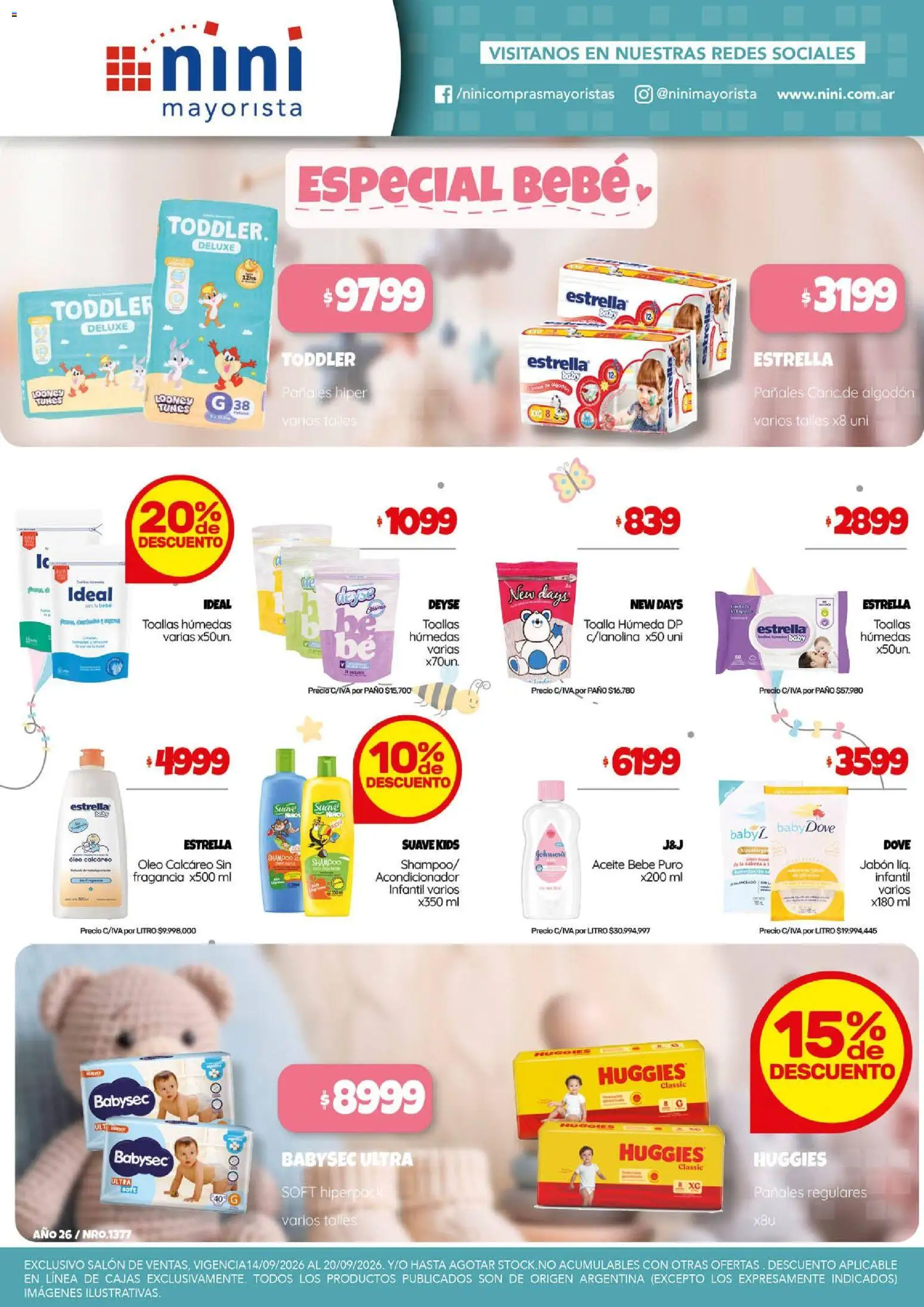 Vista previa del folleto de la tienda NINI Mayorista válido desde el 14/09/2026 