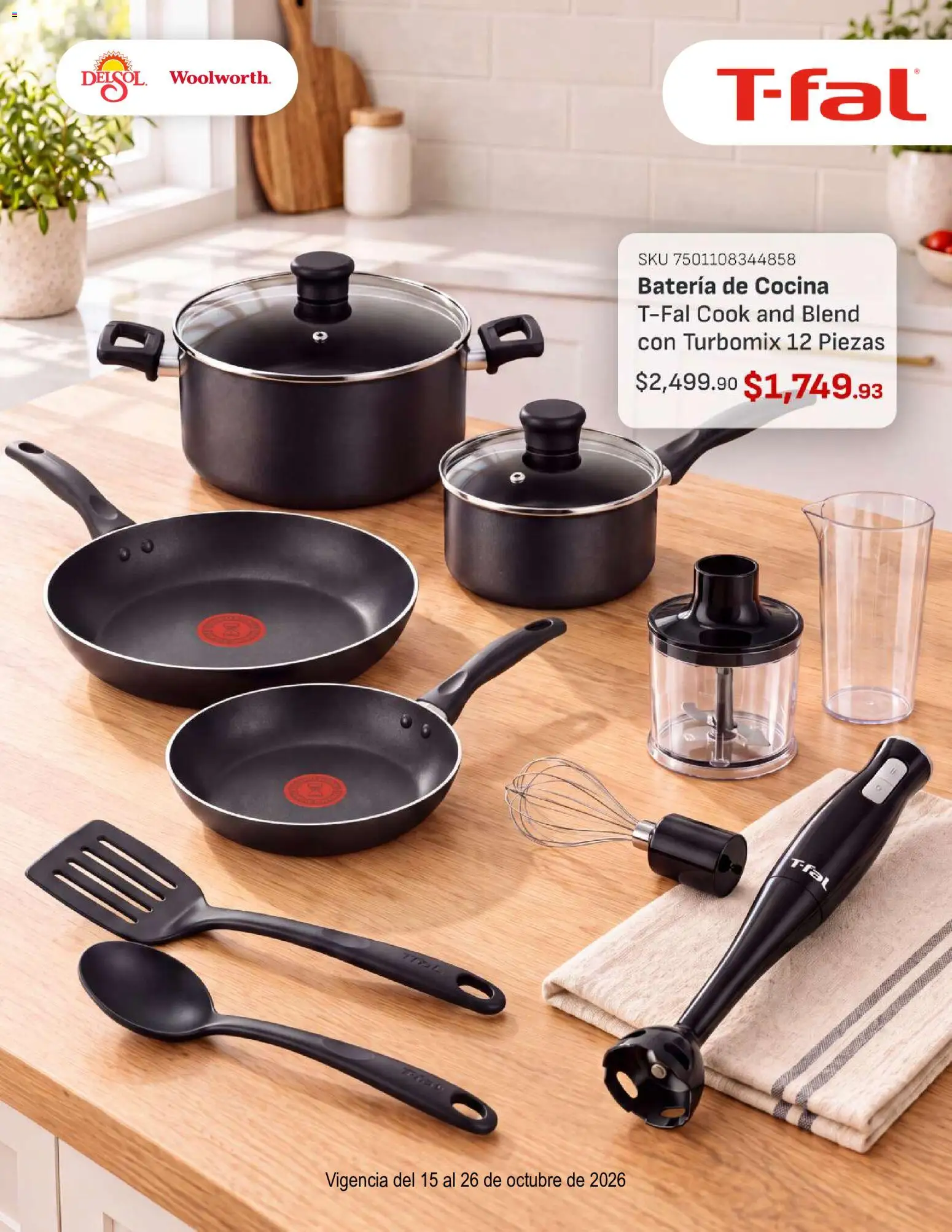 Vista previa las ofertas de la tienda Del Sol y Woolworth - Del Sol y Woolworth catálogo Lo Mejor de T-Fal desde el 15/10/2026 