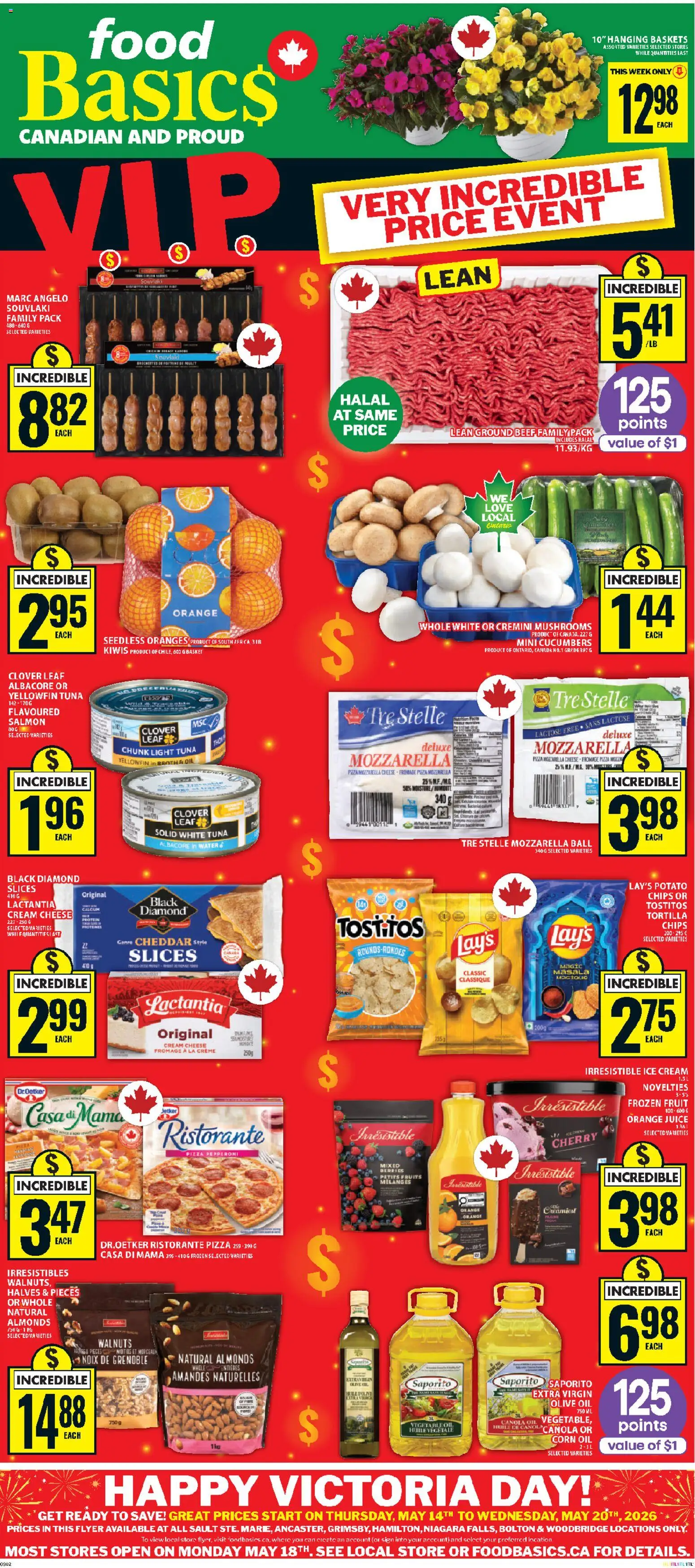 Preview of leaflet Food Basics weekly flyer - Ancaster from shop Food Basics is valid from May 14, 2026