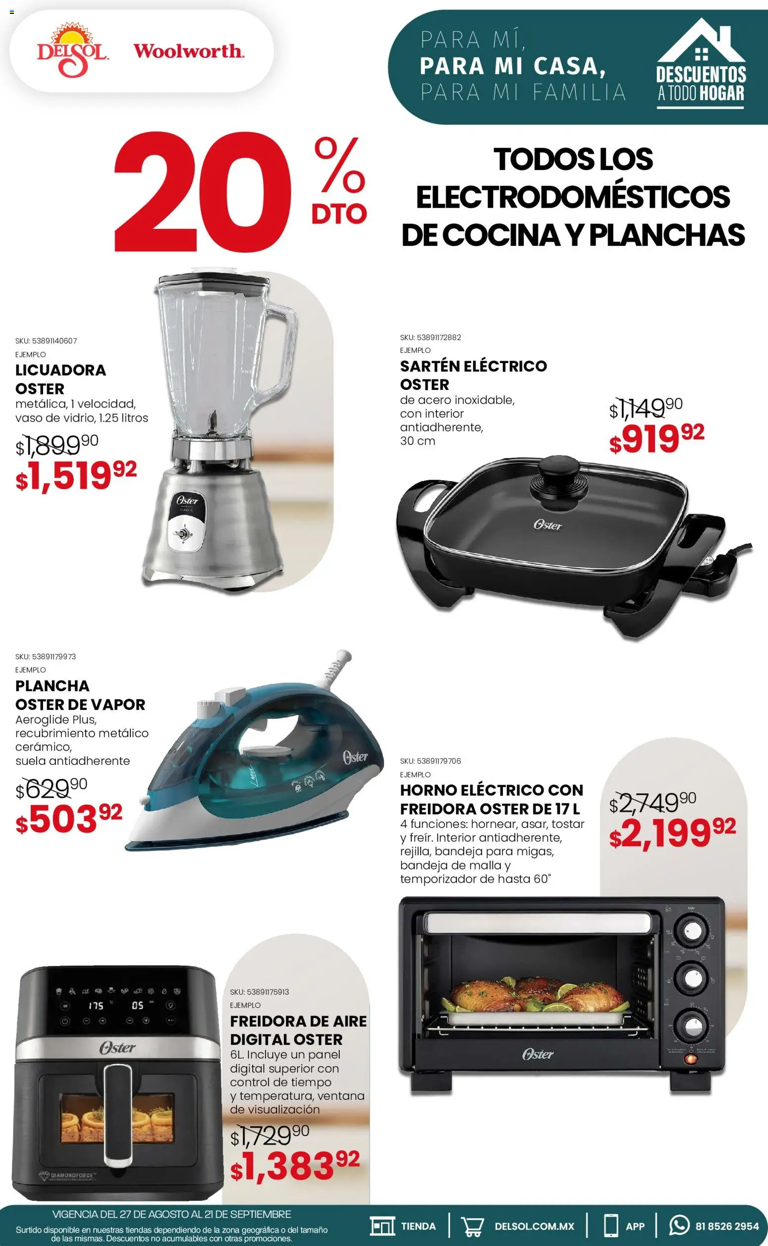 Vista previa las ofertas de la tienda Del Sol y Woolworth - Del Sol y Woolworth catálogo desde el 27/08/2026 