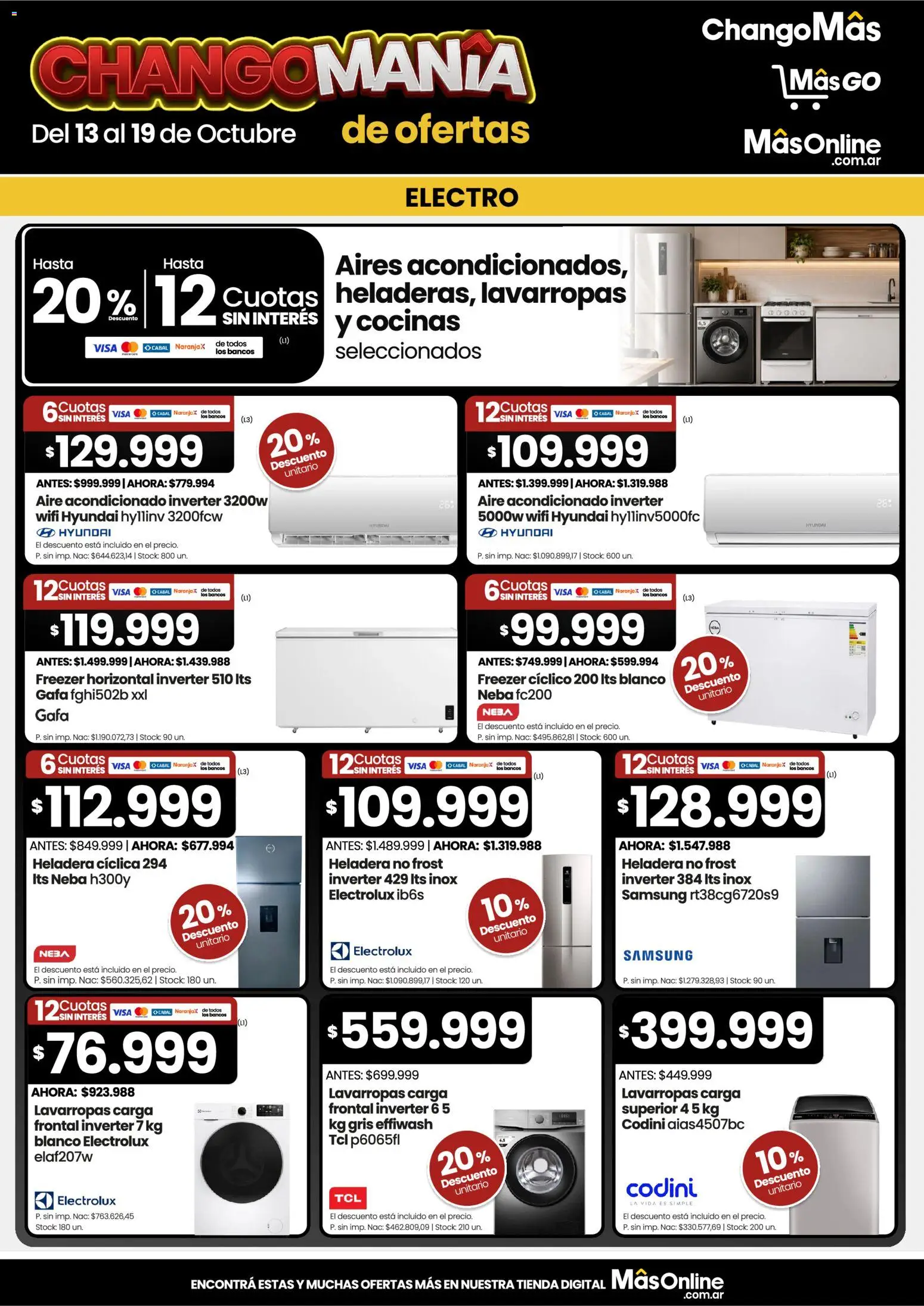 Vista previa del folleto de la tienda Changomas válido desde el 13/10/2026 