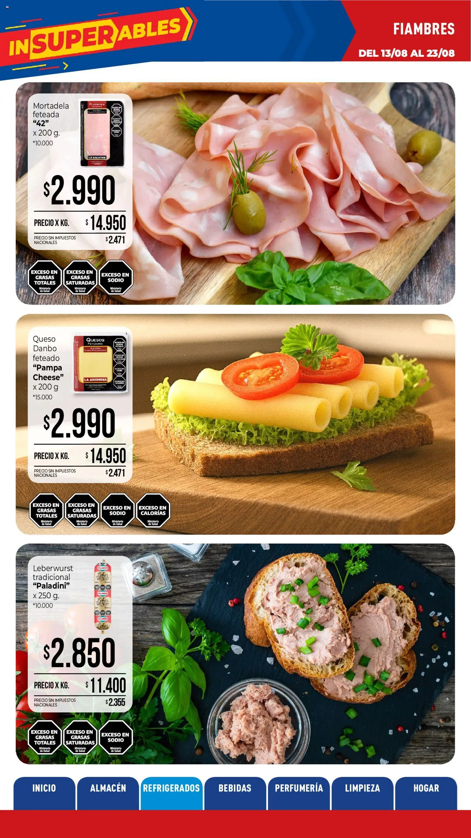 Vista previa del folleto de la tienda La Anonima válido desde el 13/08/2026 - Bebidas, Queso, Planta, Mortadela