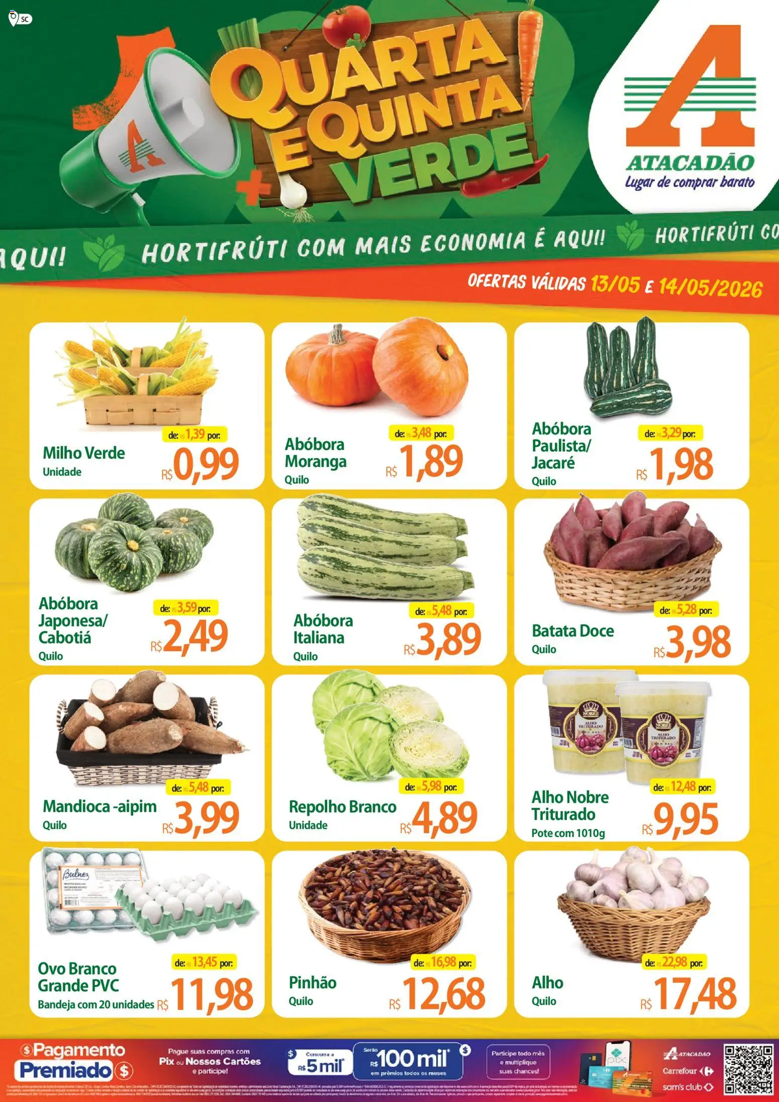 Pré-Visualização do folheto "Atacadão ofertas - SC" da loja Atacadão válido a partir de 13/05/2026
