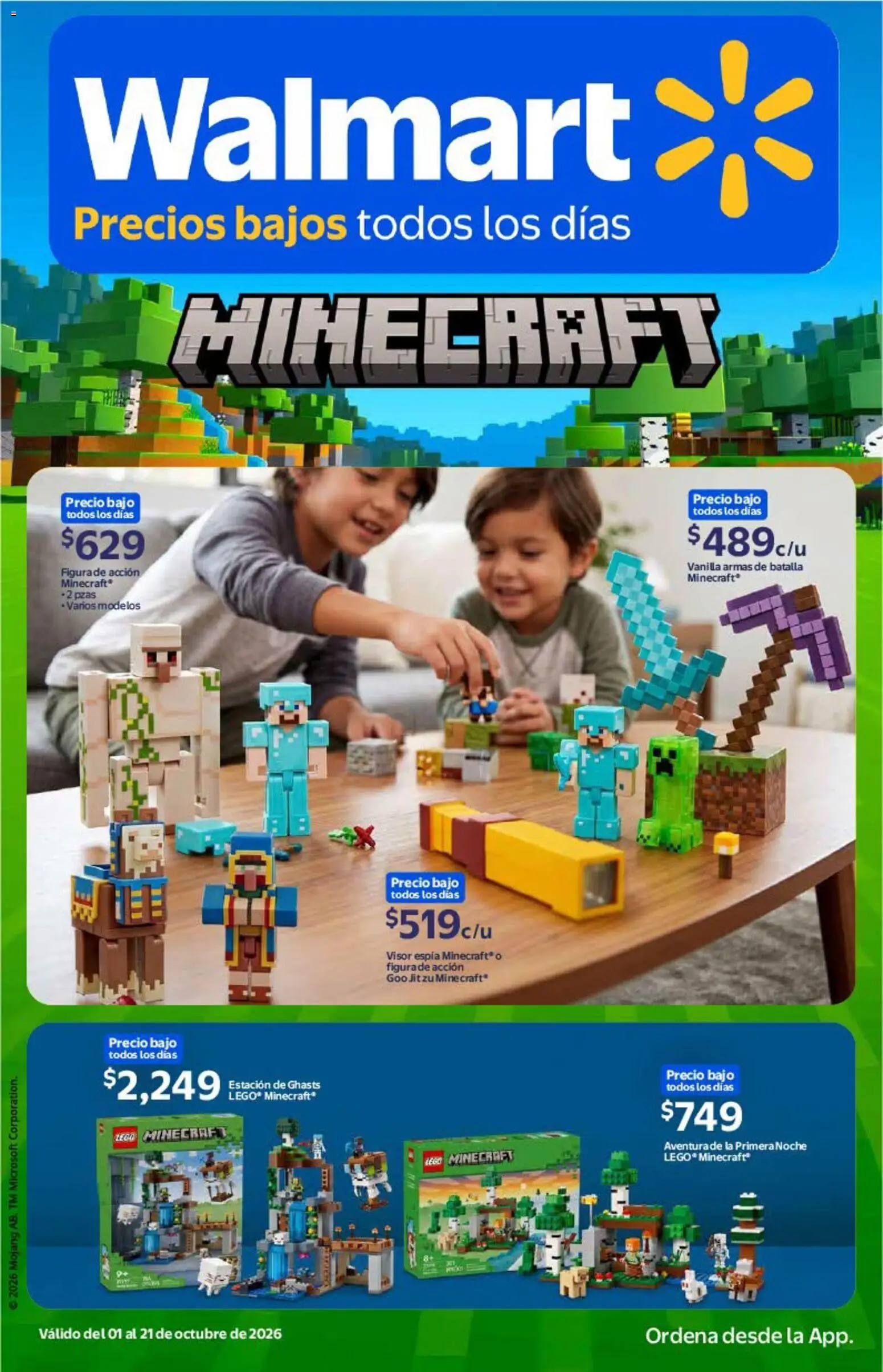 Vista previa las ofertas de la tienda Walmart - Walmart folleto Minecraft desde el 01/10/2026 