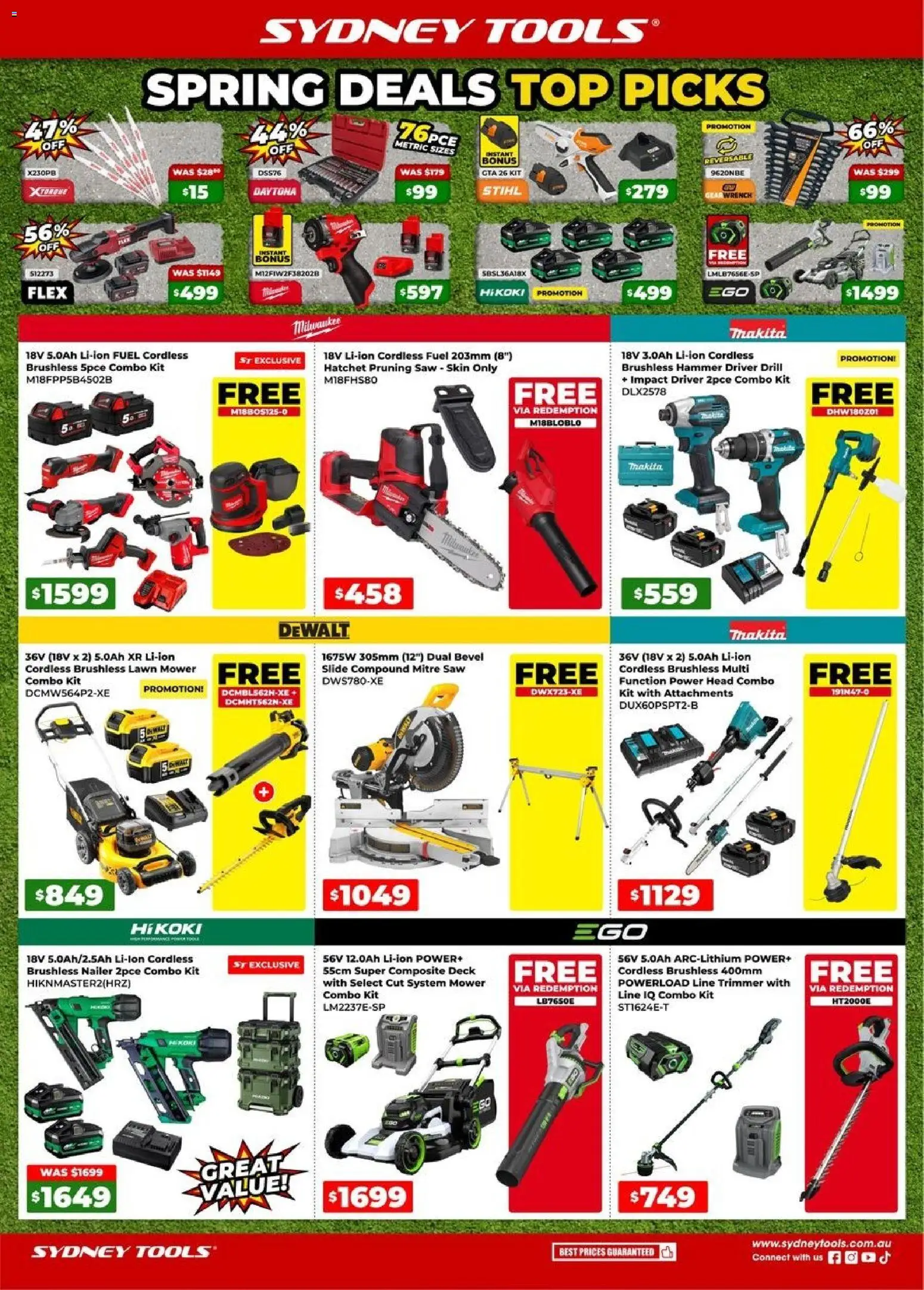 Preview of catalogue Sydney Tools catalogue from shop Sydney Tools valid 17/09/2026