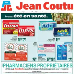 Un aperçu du dépliant Jean Coutu circulaire - Été en santé. du magasin Jean Coutu est valide à partir 11 juin 2026