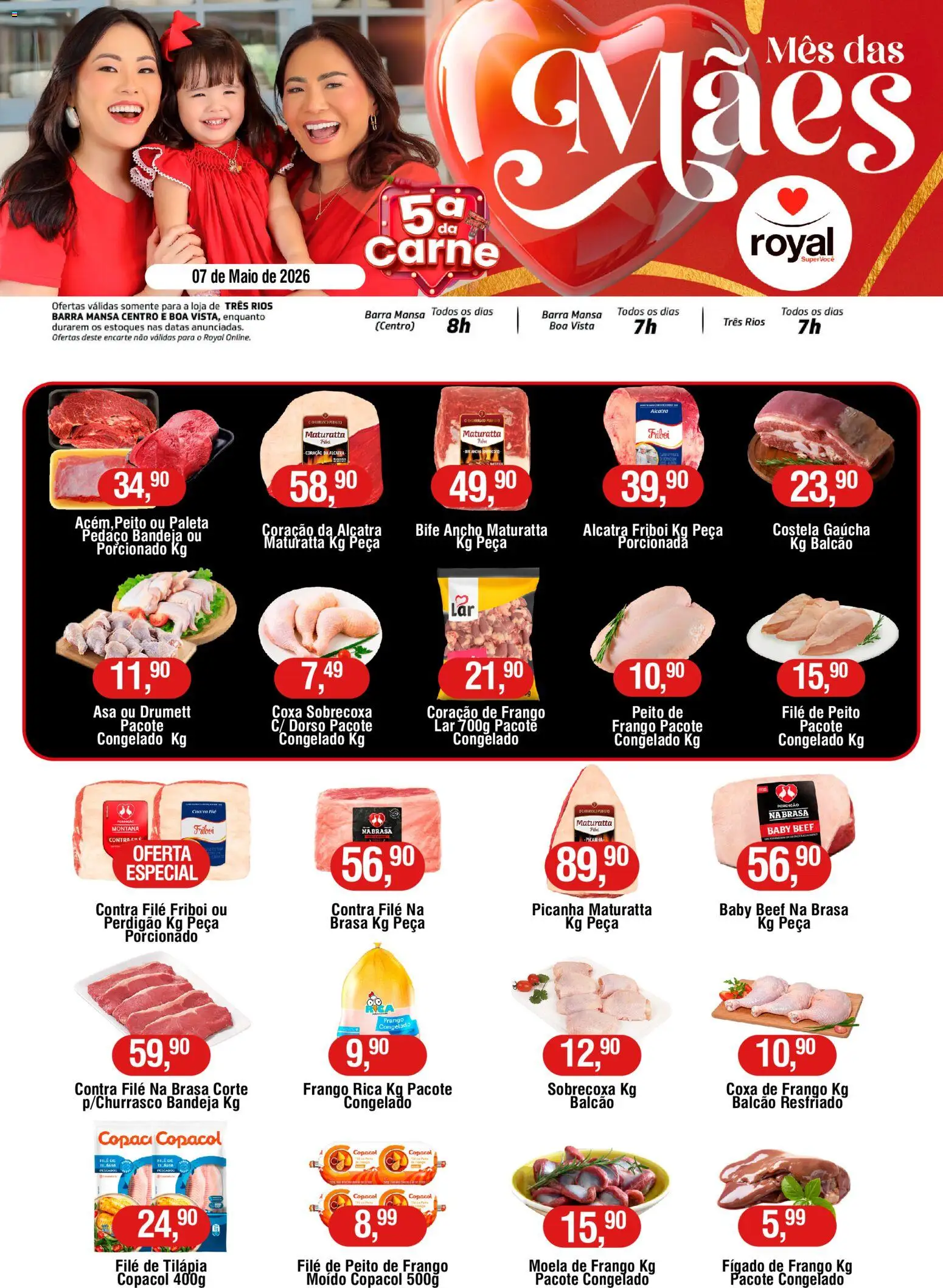 Pré-Visualização do folheto "Royal Supermercados ofertas Quinta da Carne" da loja Royal Supermercados válido a partir de 07/05/2026
