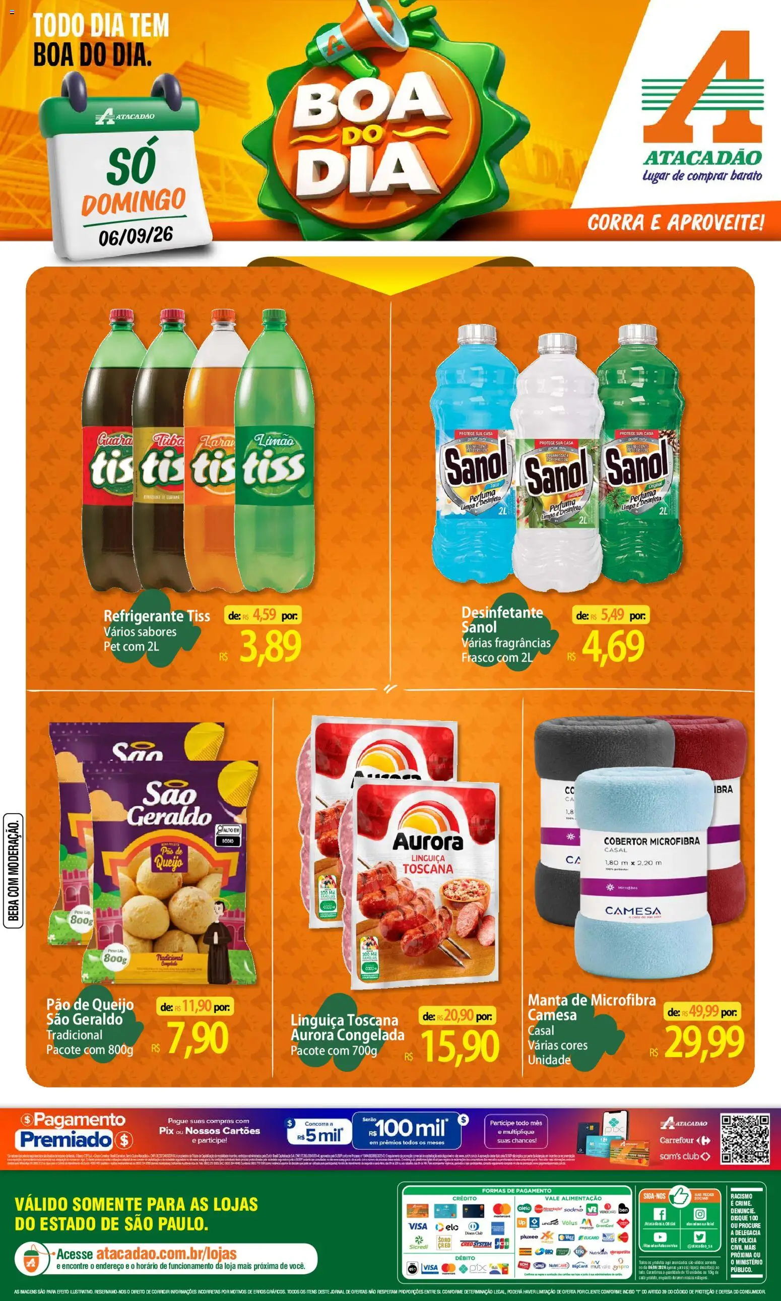 Pré-Visualização do folheto "Atacadão ofertas - SP" da loja Atacadão válido a partir de 06/09/2026