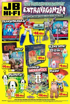 Preview of catalogue JB Hi-Fi Entertainment Extravaganza from shop JB Hi-Fi valid 02/07/2026