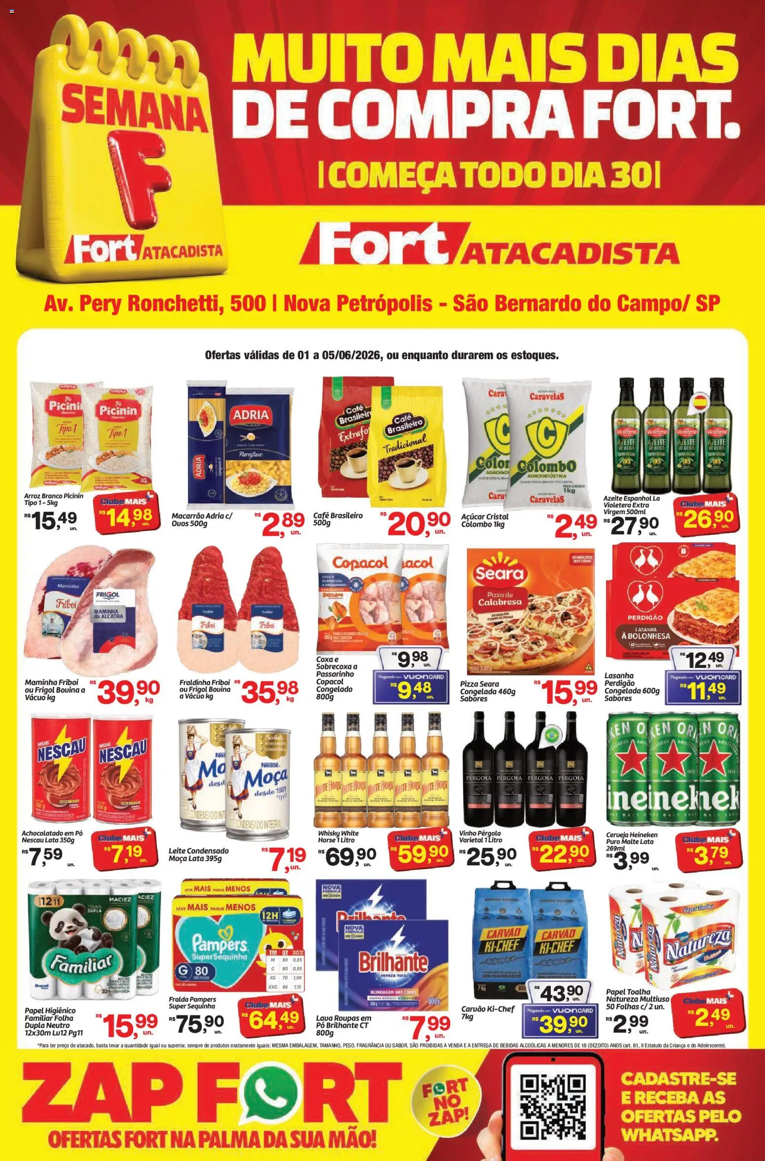 Pré-Visualização do folheto "Fort Atacadista - Ofertas da semana" da loja Fort Atacadista válido a partir de 01/06/2026