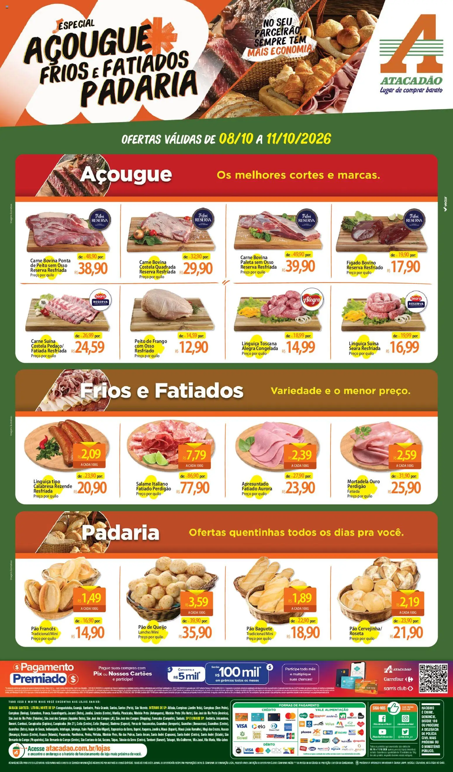 Pré-Visualização do folheto "Atacadão ofertas - SP" da loja Atacadão válido a partir de 08/10/2026