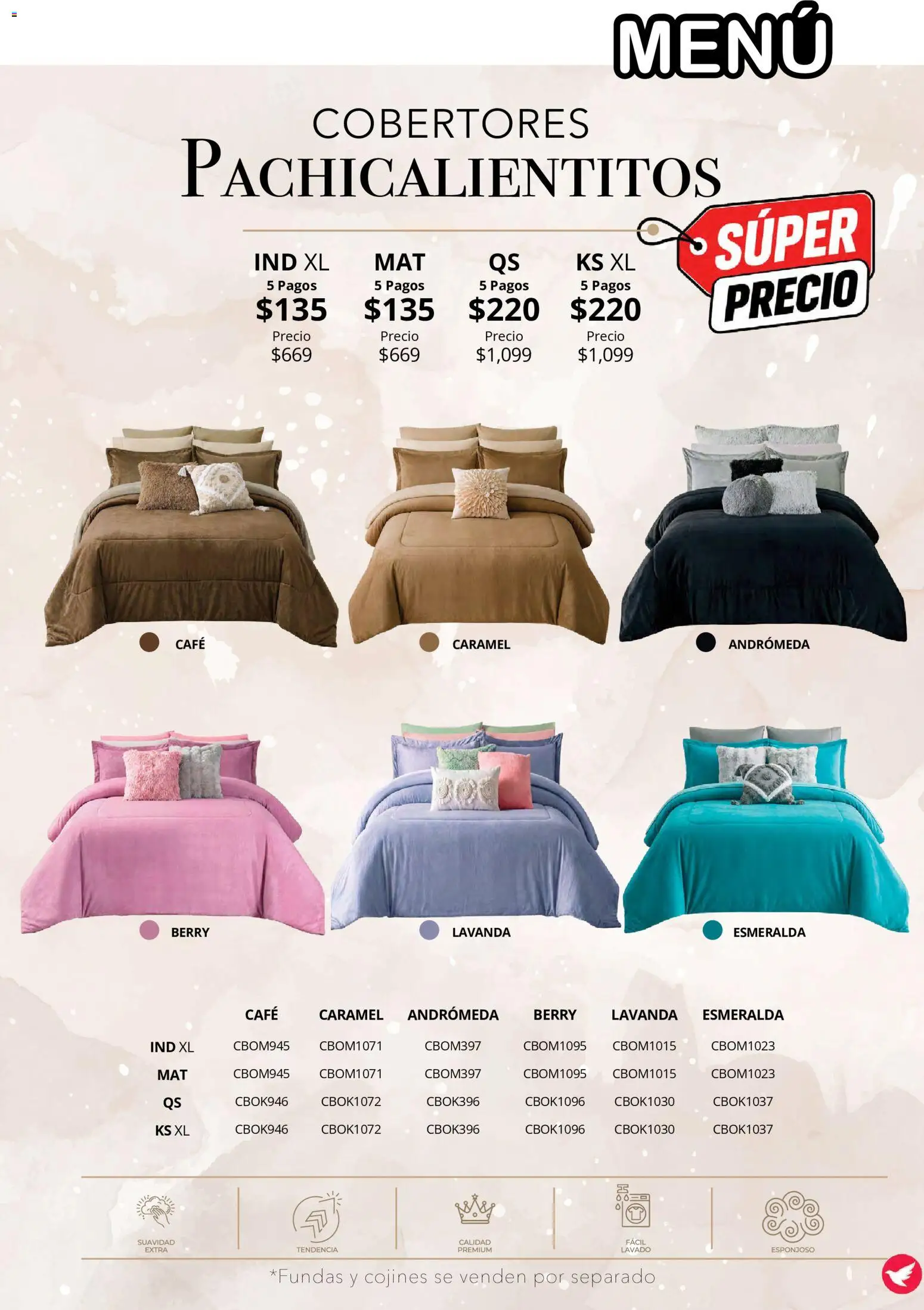 Vista previa las ofertas de la tienda Colchas Concord - Colchas Concord catálogo Colección Cobertor desde el 01/08/2026 