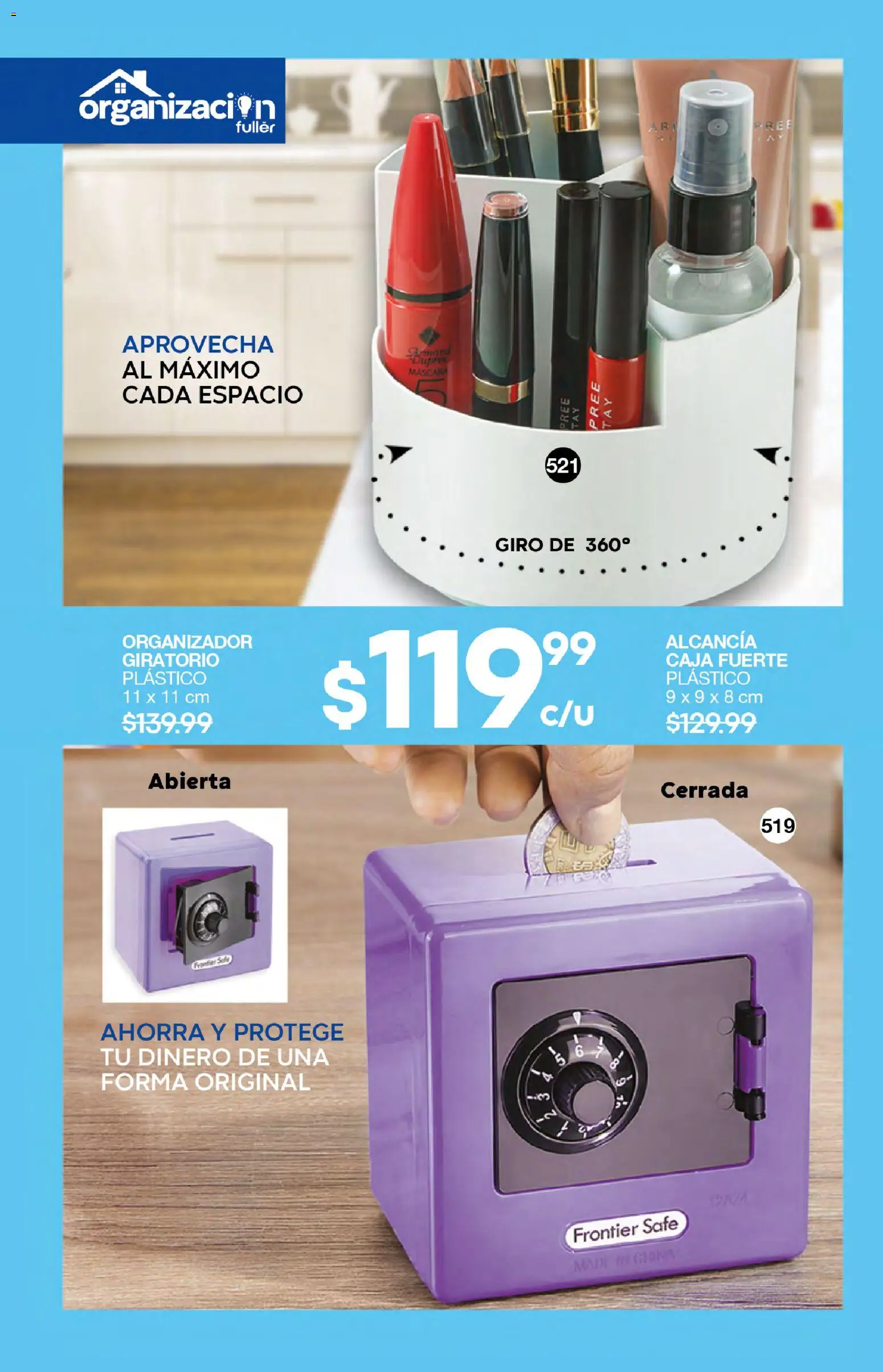 Vista previa las ofertas de la tienda Fuller - Campaña 23 2026 desde el 18/02/2026 - Caja, Organizador, Máscara