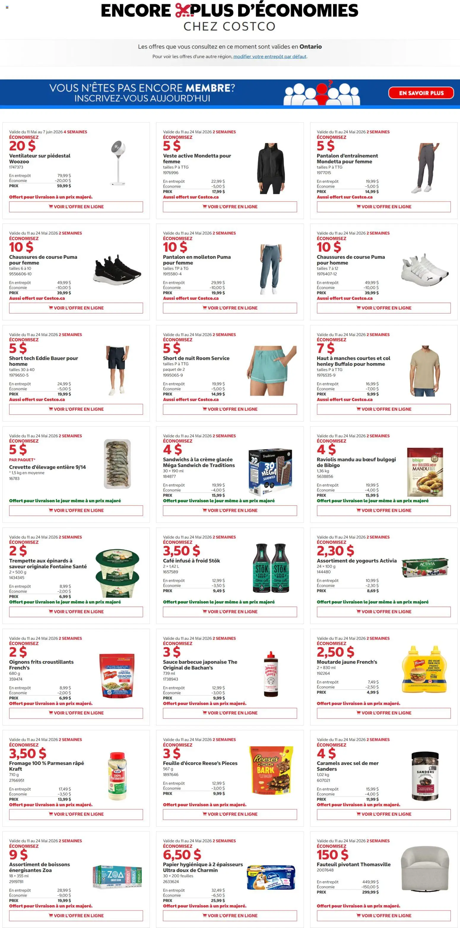 Preview of leaflet Costco circulaire from shop Costco is valid from May 11, 2026