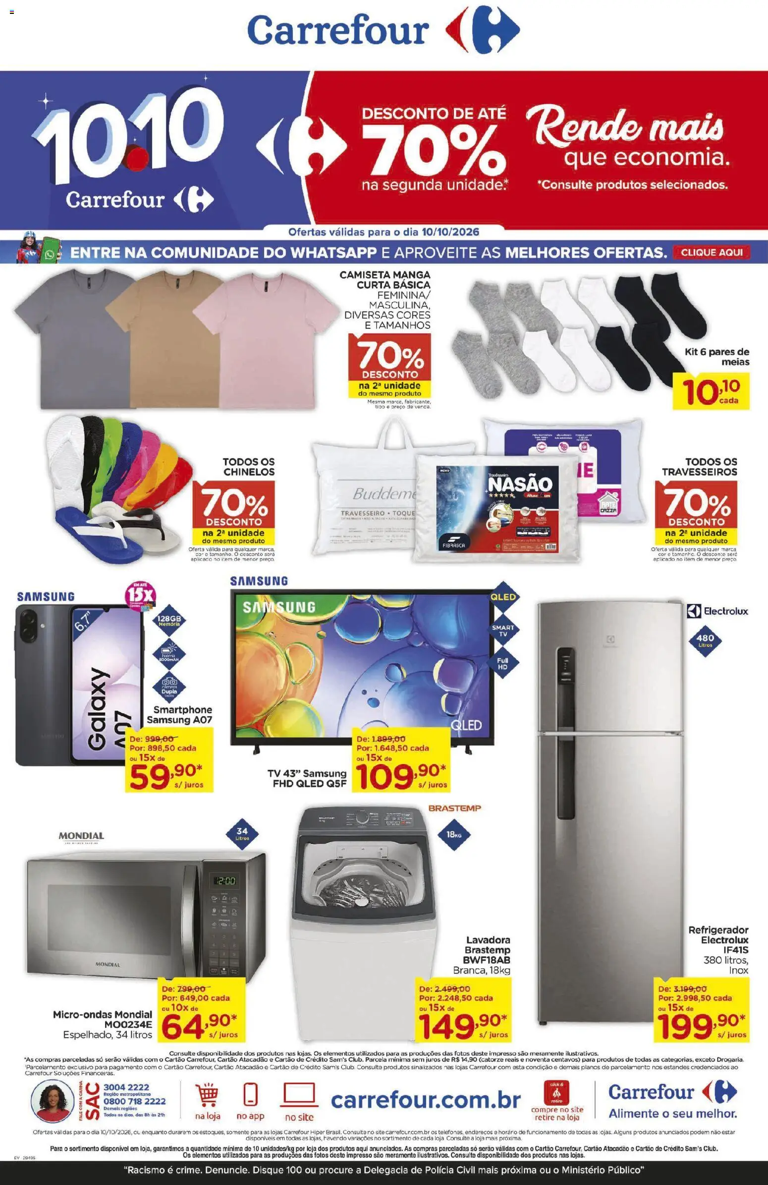 Pré-Visualização do folheto "Carrefour ofertas Não Alimentar" da loja Carrefour válido a partir de 10/10/2026
