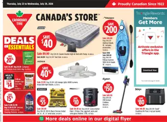 Preview of leaflet Canadian Tire weekly flyer from shop Canadian Tire is valid from Jul 23, 2026