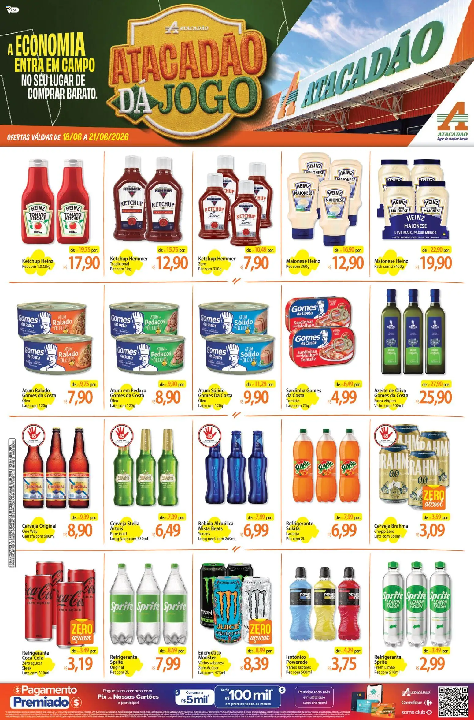 Pré-Visualização do folheto "Atacadão ofertas - SC" da loja Atacadão válido a partir de 18/06/2026
