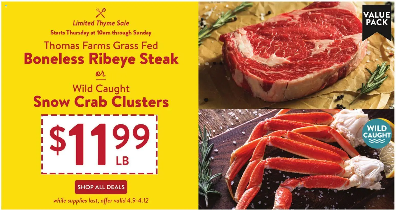 Ad Preview of Fresh Thyme Fresh Thyme Weekly Ad - MO from 04/08/2026 - Steak