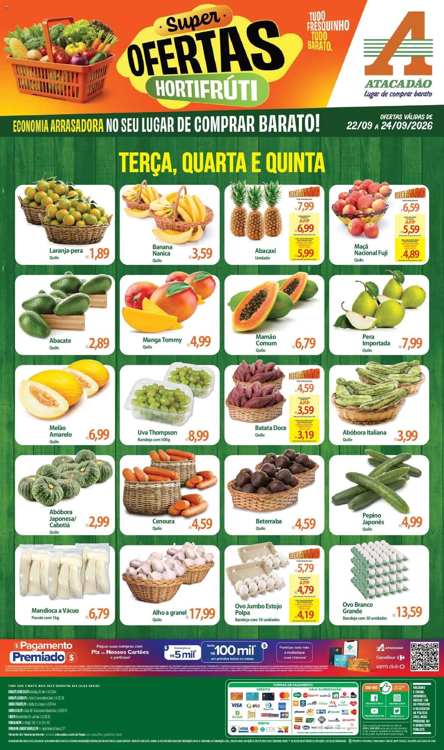 Pré-Visualização do folheto "Atacadão ofertas - PR" da loja Atacadão válido a partir de 22/09/2026
