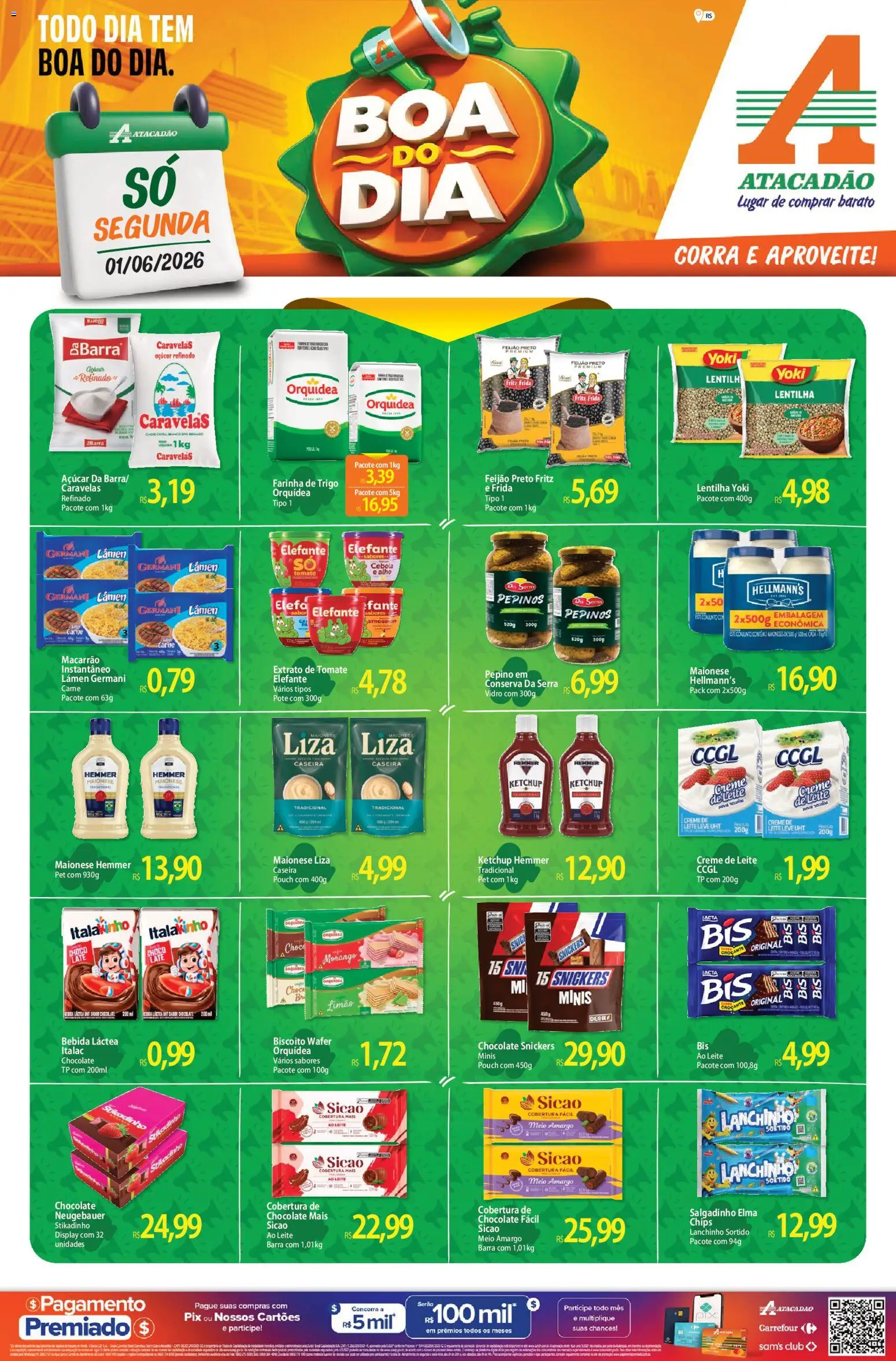 Pré-Visualização do folheto "Atacadão ofertas - RS" da loja Atacadão válido a partir de 01/06/2026