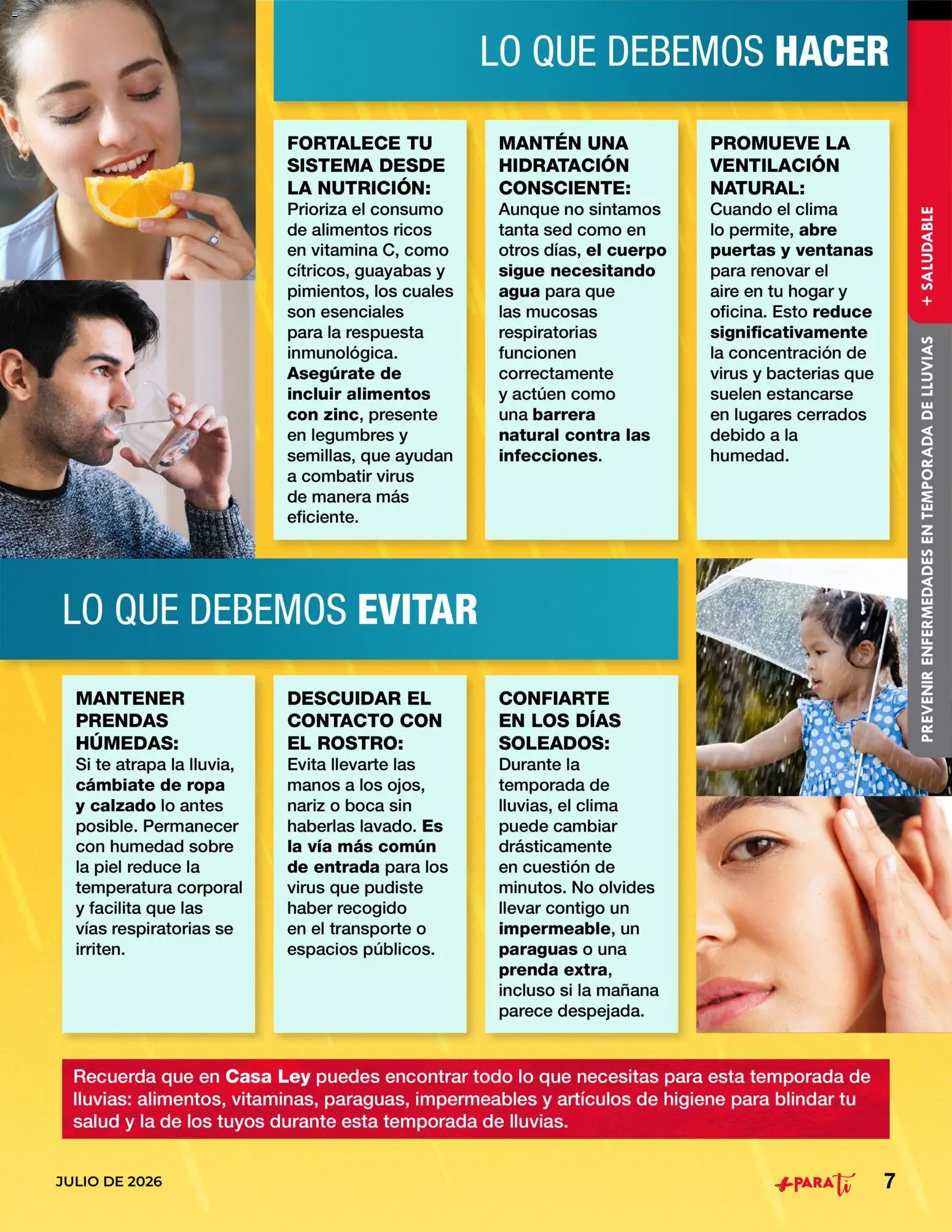 Vista previa las ofertas de la tienda Casa Ley - Casa Ley folleto Para ti desde el 01/07/2026 - Agua, Té, Ropa, Alimentos, Legumbres, Puertas, Sobre