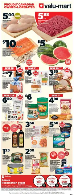 Un aperçu du dépliant Valu Mart weekly flyer du magasin Valu Mart est valide à partir 21 mai 2026