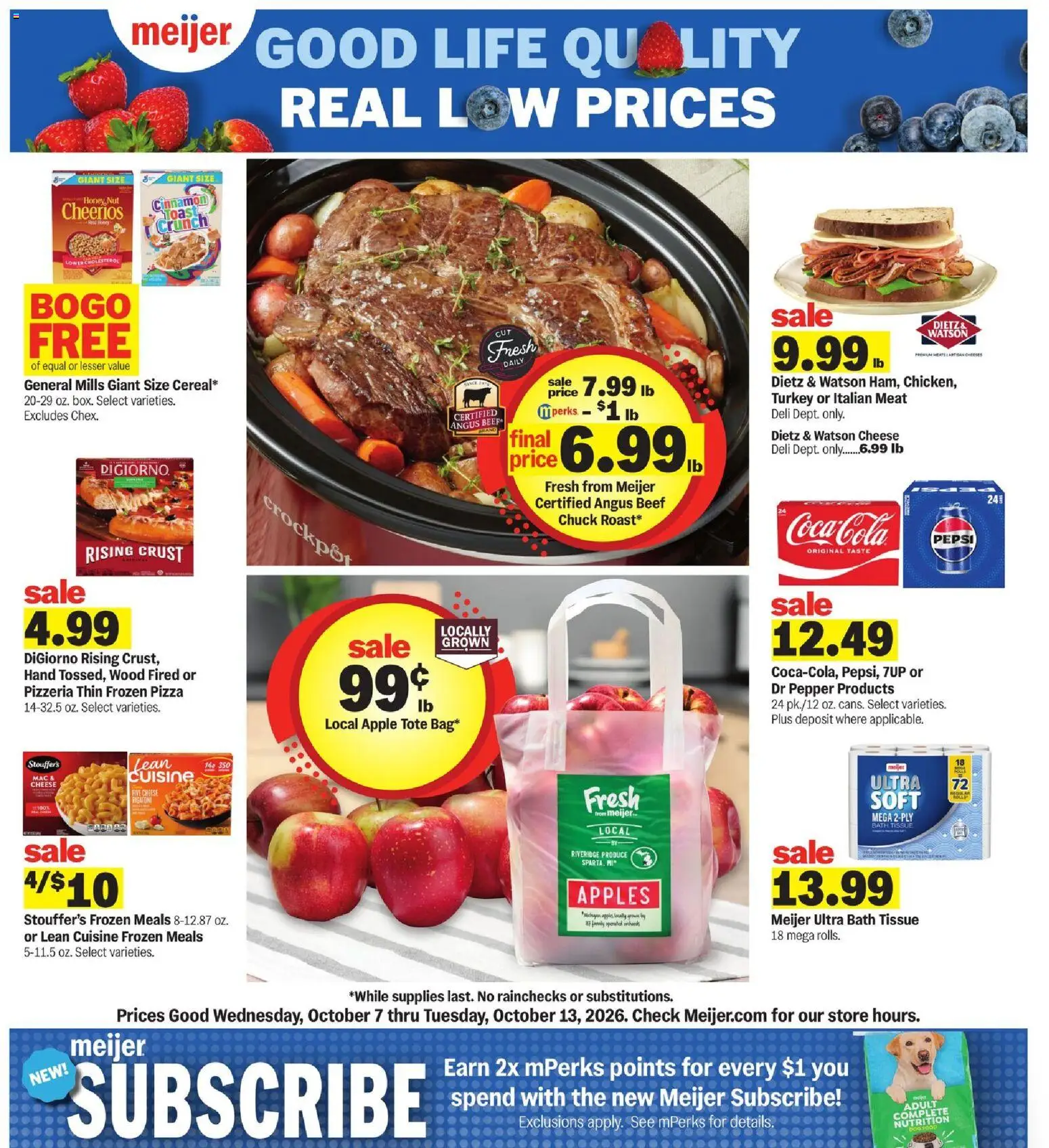 Ad Preview of Meijer Meijer Weekly Ad from 10/07/2026