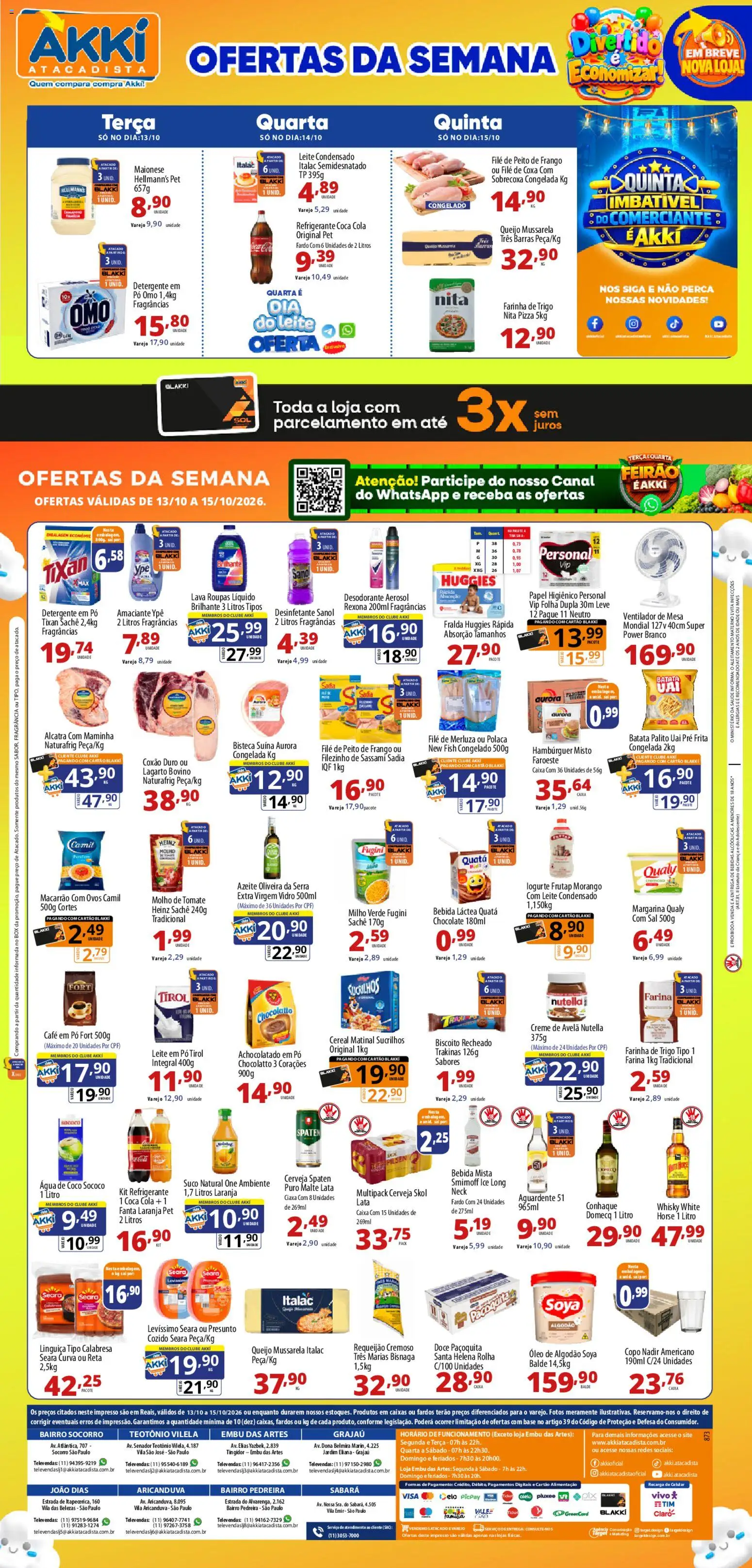 Pré-Visualização do folheto "Akki Atacadista - Ofertas da semana" da loja Akki Atacadista válido a partir de 13/10/2026