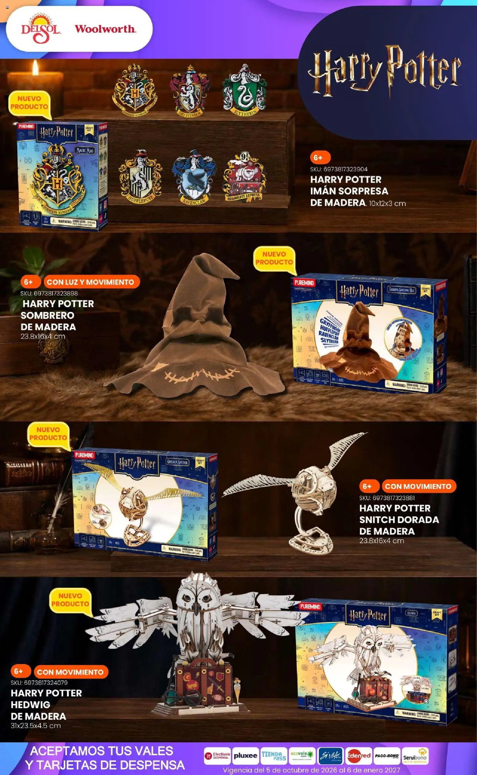 Vista previa las ofertas de la tienda Del Sol y Woolworth - Del Sol y Woolworth catálogo El Castillo del Juguete desde el 01/10/2026 - Sombrero, Imán, Despensa