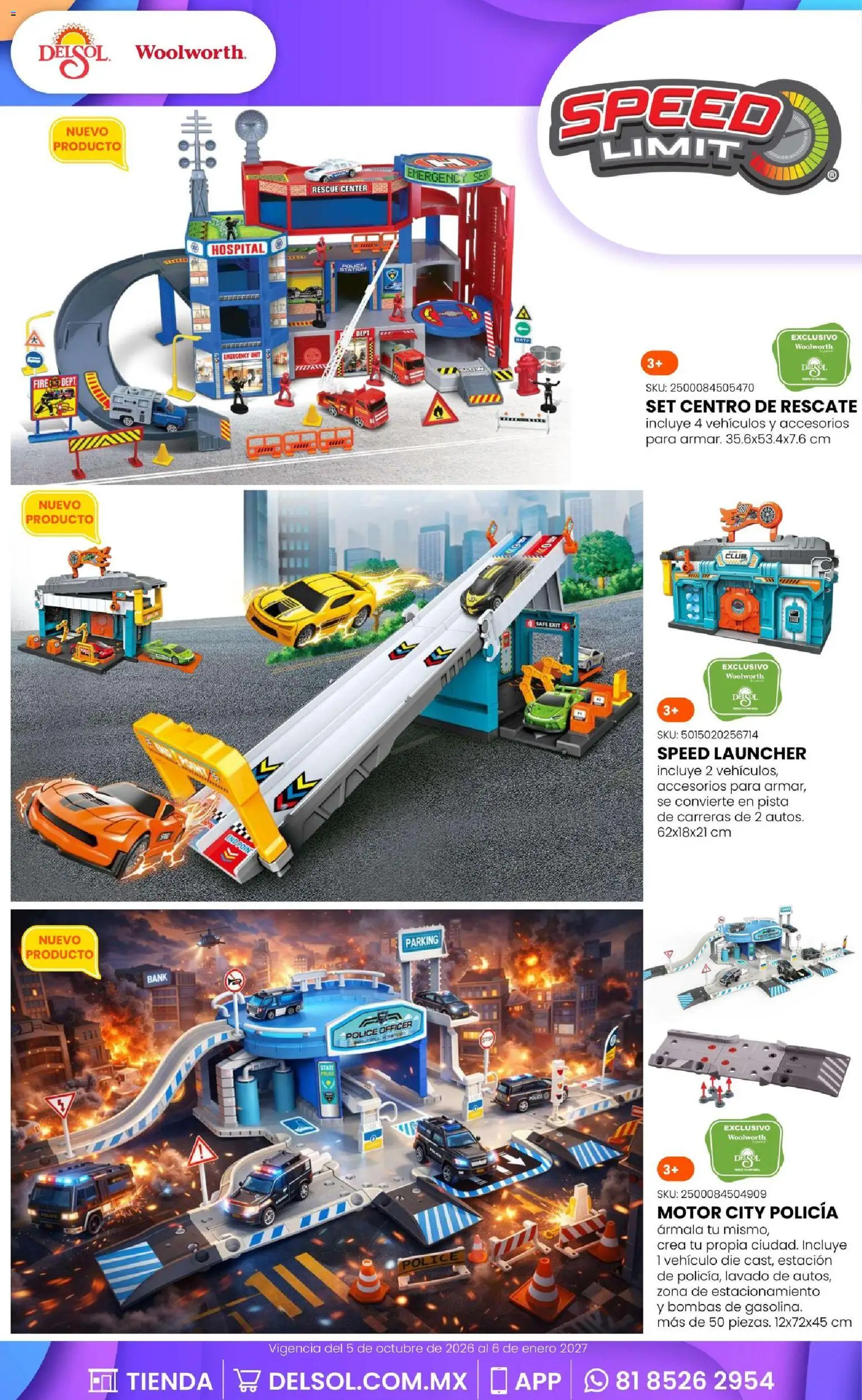Vista previa las ofertas de la tienda Del Sol y Woolworth - Del Sol y Woolworth catálogo El Castillo del Juguete desde el 01/10/2026 
