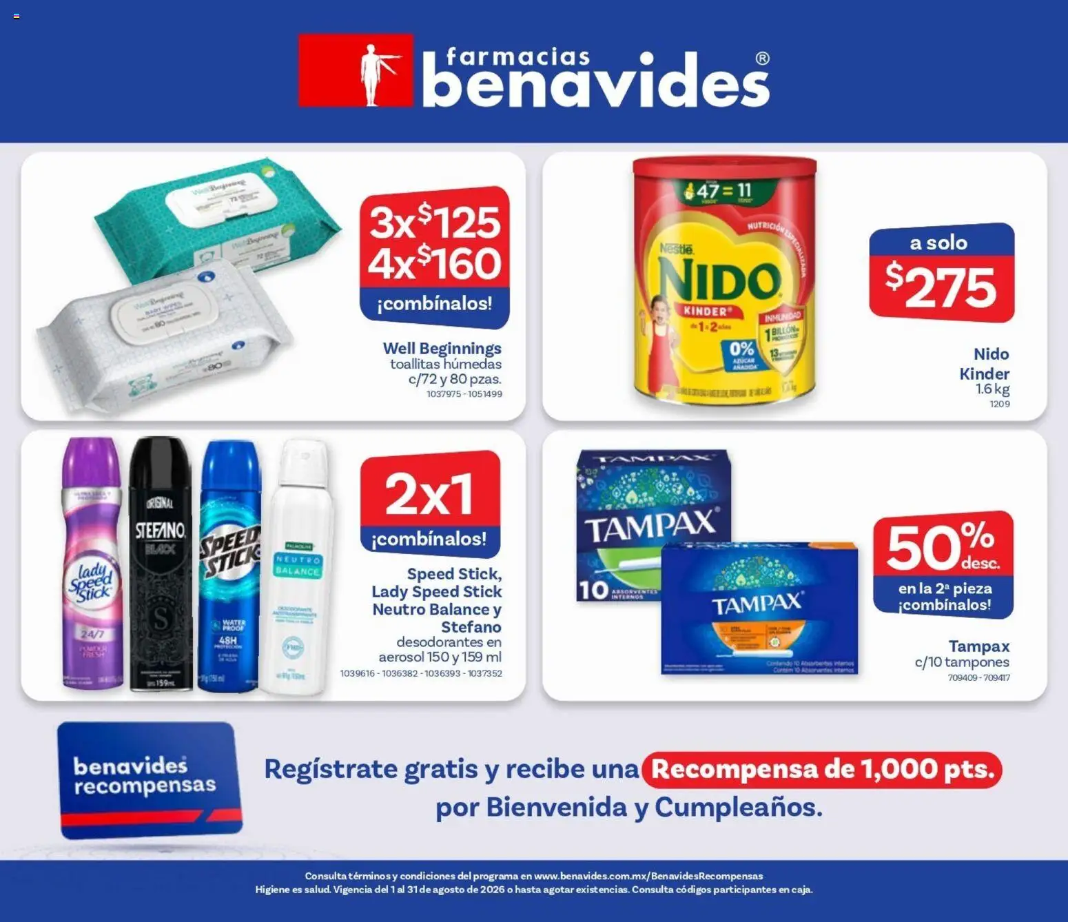 Vista previa las ofertas de la tienda Farmacia Benavides - Farmacia Benavides catálogo desde el 01/08/2026 
