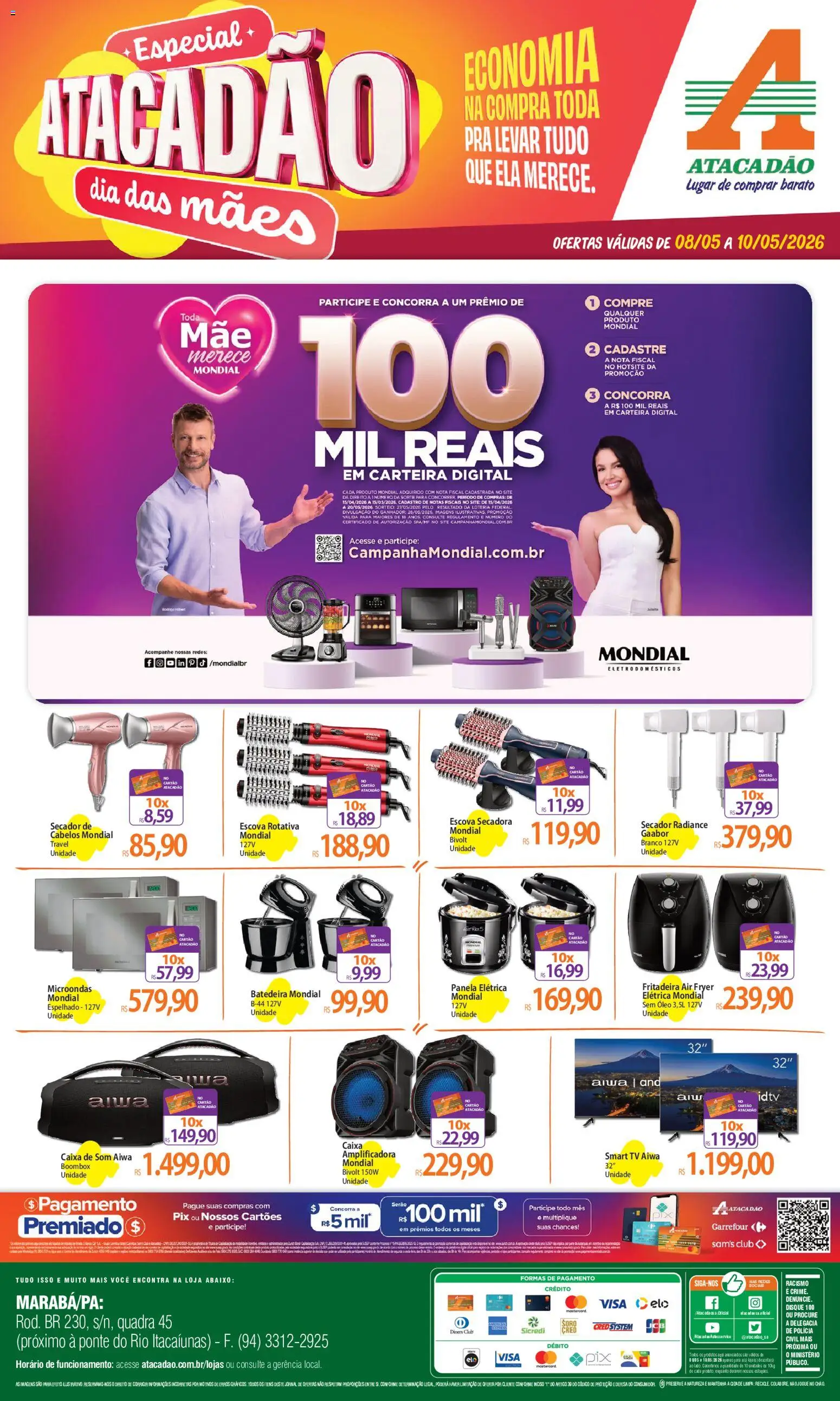 Pré-Visualização do folheto "Atacadão ofertas - PA" da loja Atacadão válido a partir de 08/05/2026