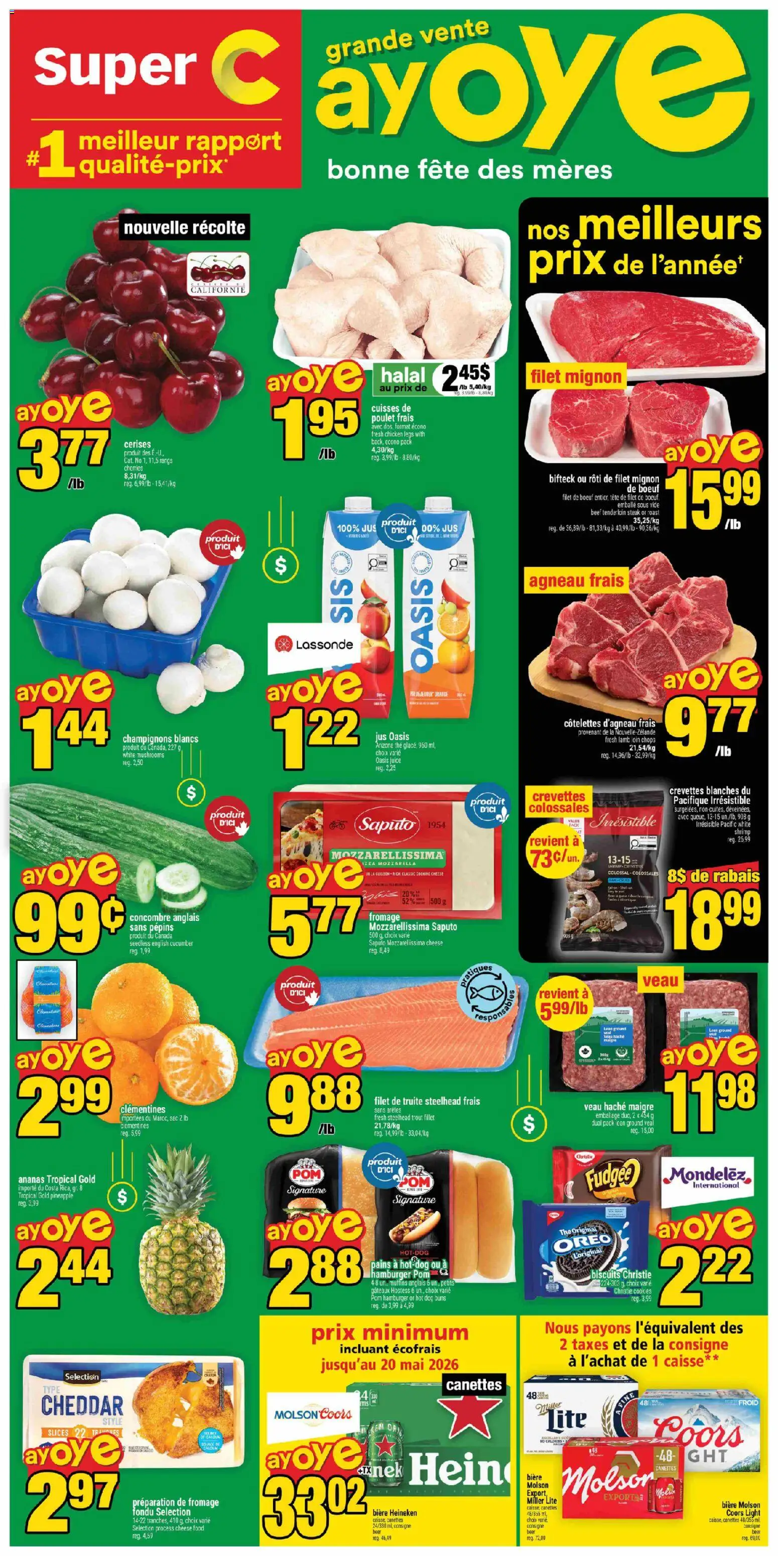 Preview of leaflet Super C weekly flyer - Sept-Îles from shop Super C is valid from May 07, 2026