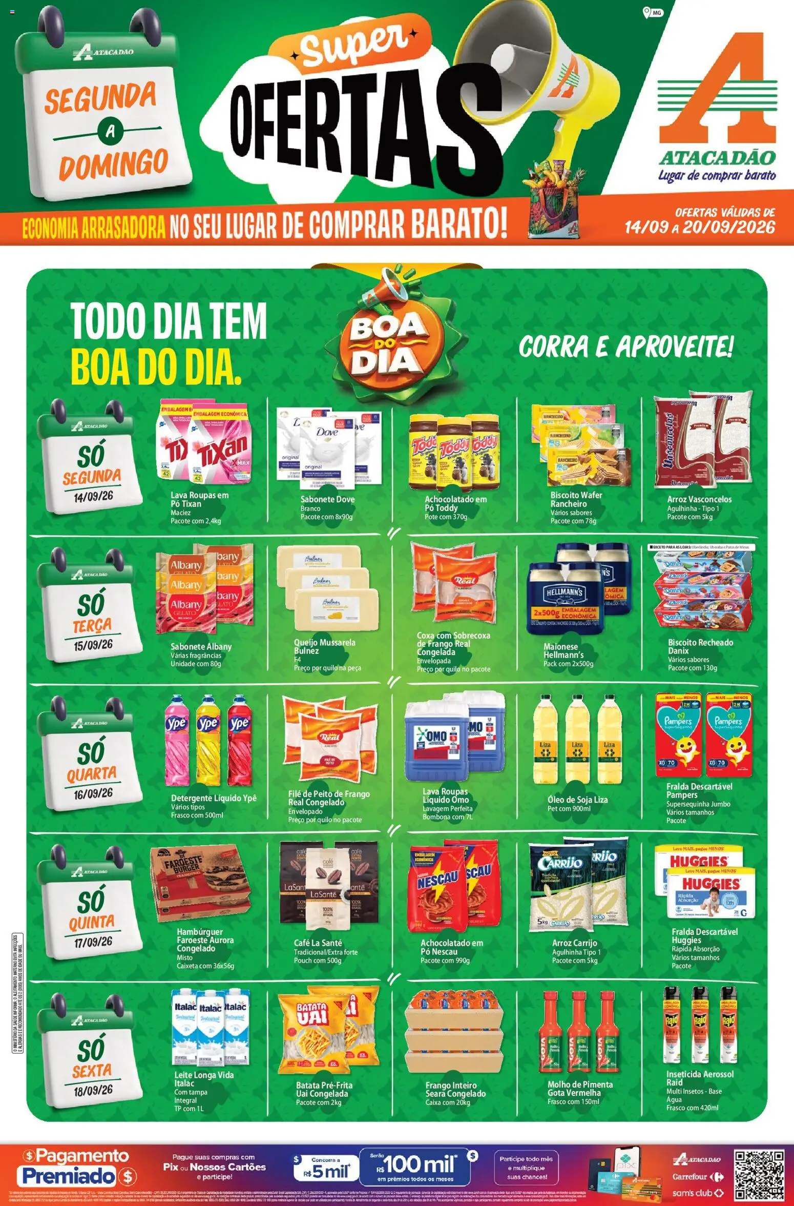 Pré-Visualização do folheto "Atacadão ofertas - MG" da loja Atacadão válido a partir de 14/09/2026