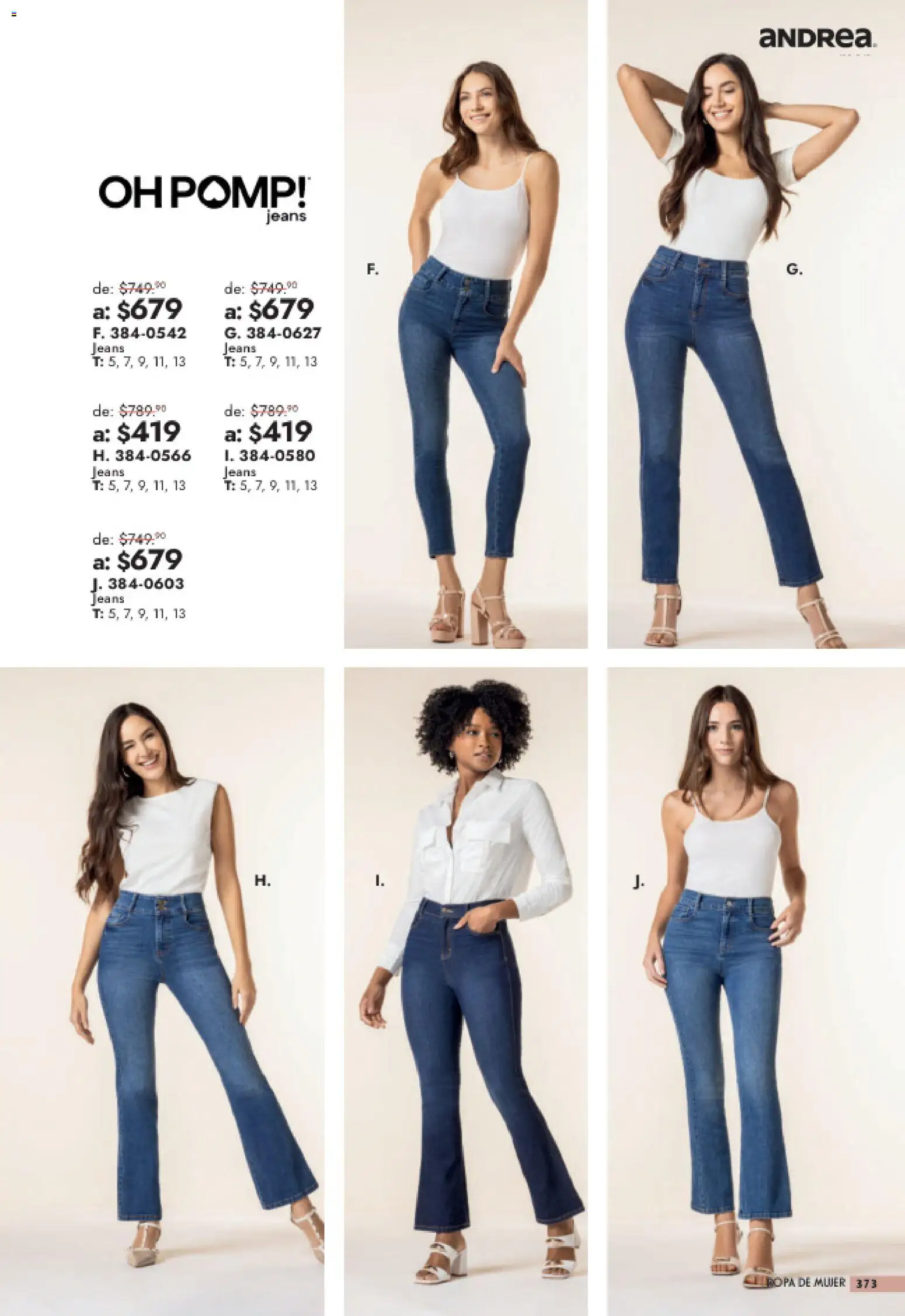 Vista previa las ofertas de la tienda Andrea - Andrea catálogo Outlet desde el 26/07/2026 