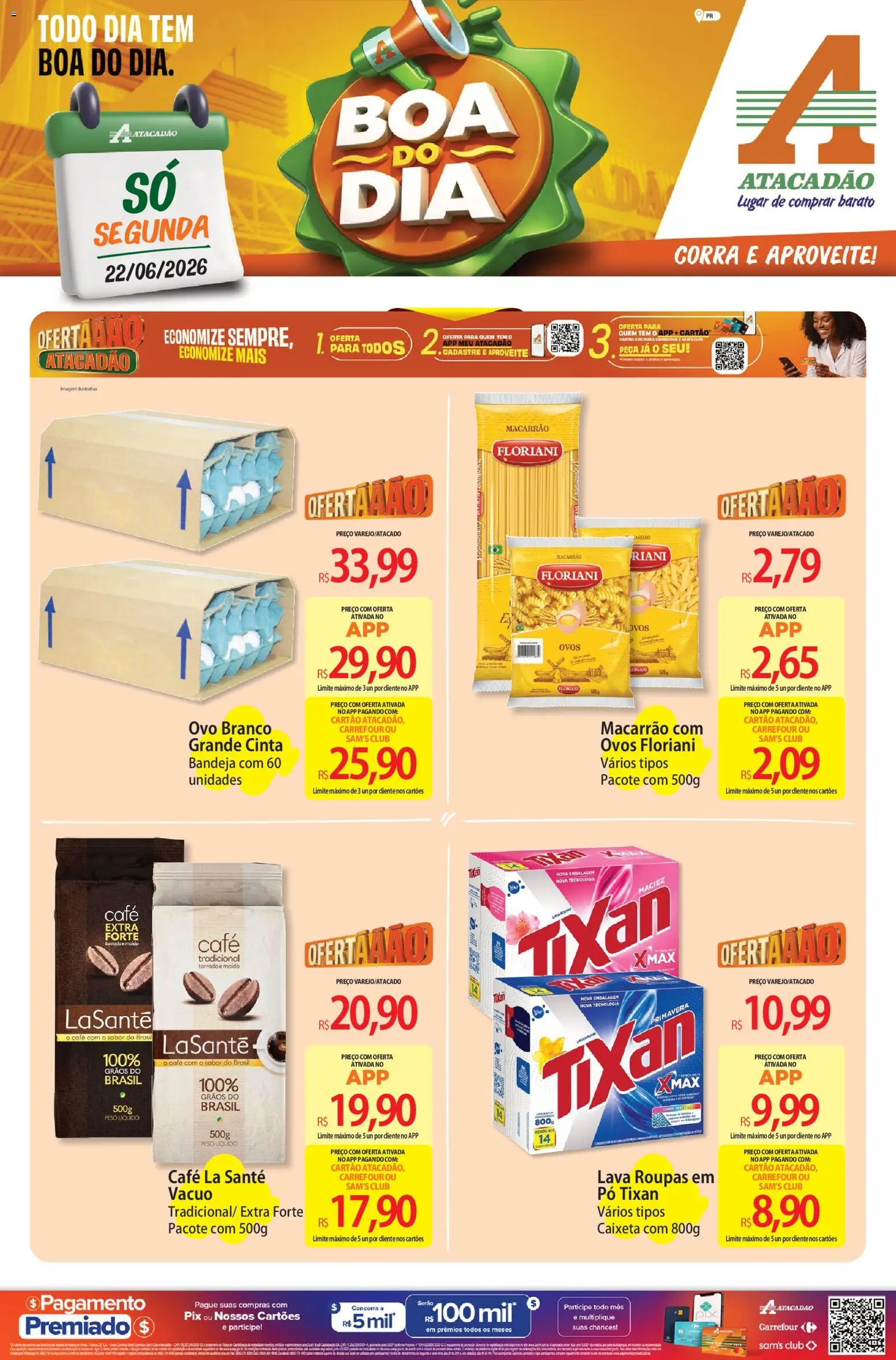 Pré-Visualização do folheto "Atacadão ofertas - PR" da loja Atacadão válido a partir de 22/06/2026