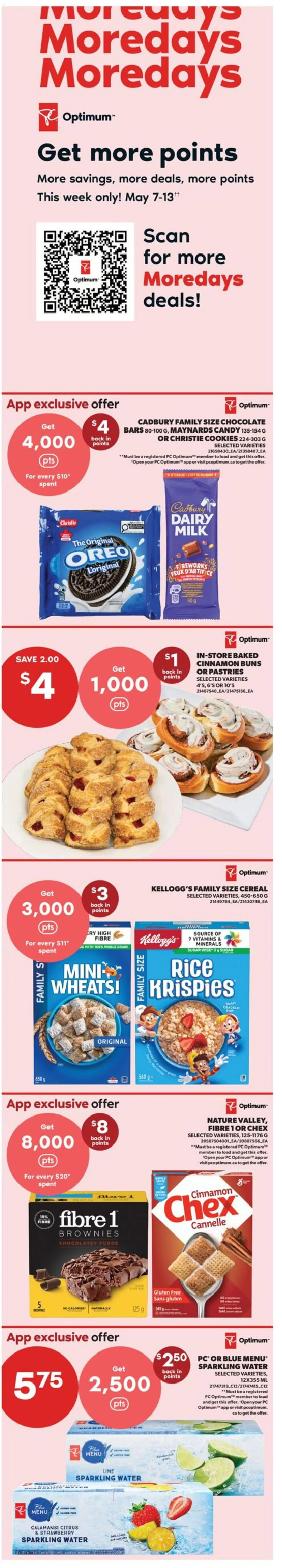 Preview of leaflet Real Canadian Superstore weekly flyer - ON from shop Real Canadian Superstore is valid from May 07, 2026 - Cookies, Water, Chocolate, Brownies, Rice, Oreo, Lime, Citrus