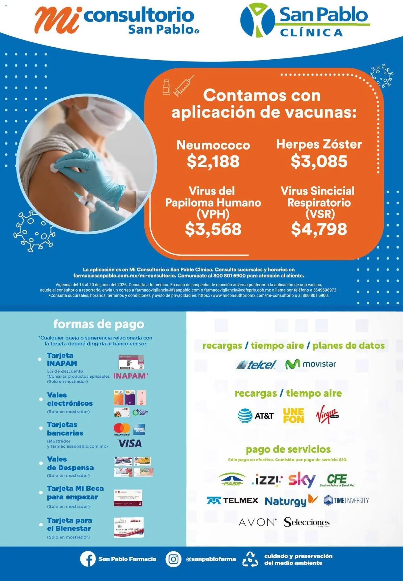 Vista previa las ofertas de la tienda Farmacia San Pablo - Farmacia San Pablo catálogo desde el 14/06/2026 - Banco, Teléfono, Despensa