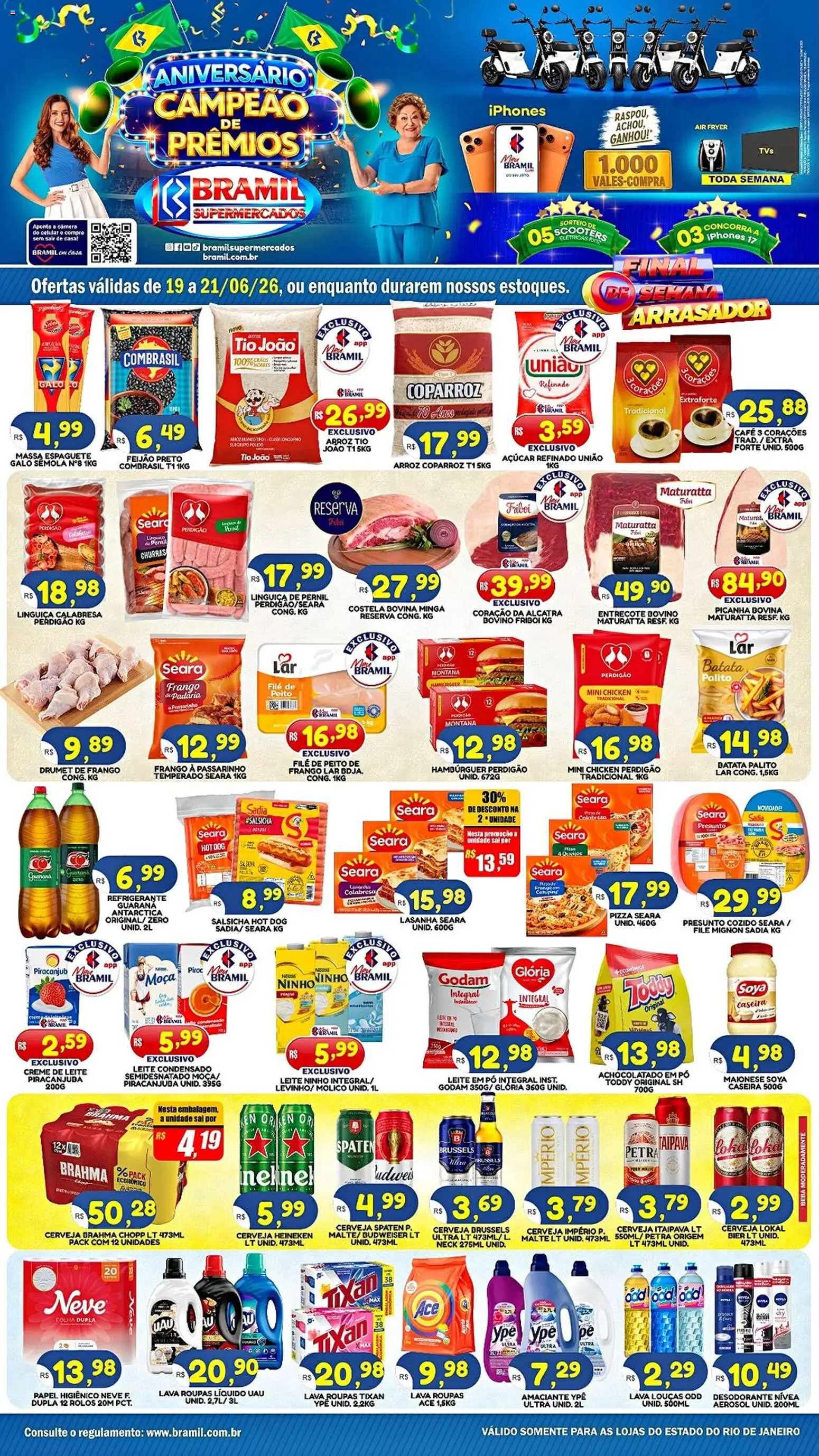 Pré-Visualização do folheto "Bramil Supermercados - Ofertas da semana" da loja Bramil Supermercados válido a partir de 19/06/2026